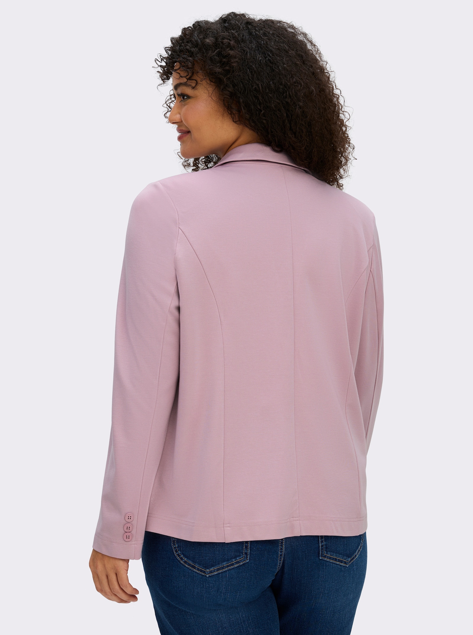 Jerseyblazer in Interlock-Qualität - mauve