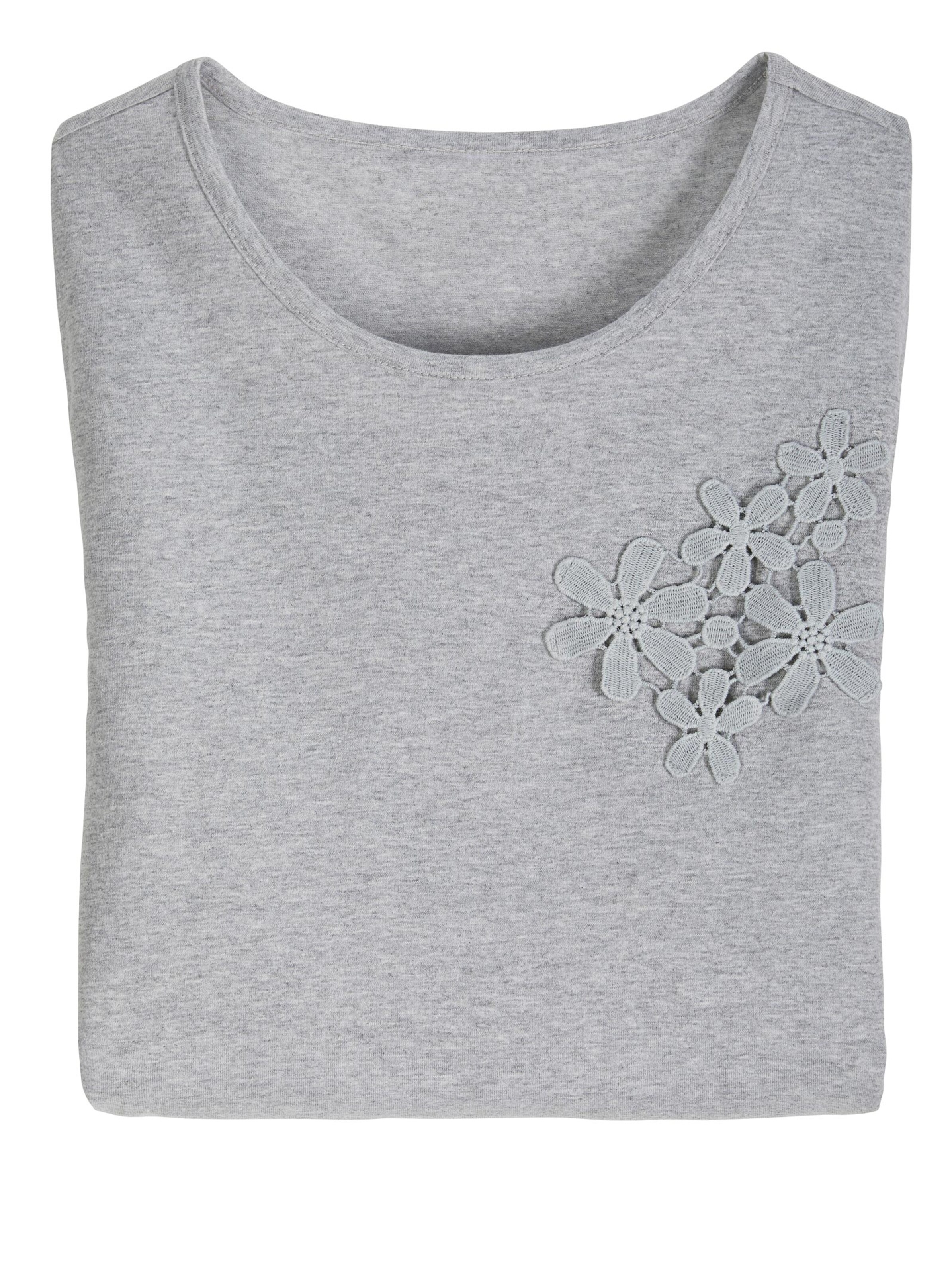 Shirt - grau-meliert