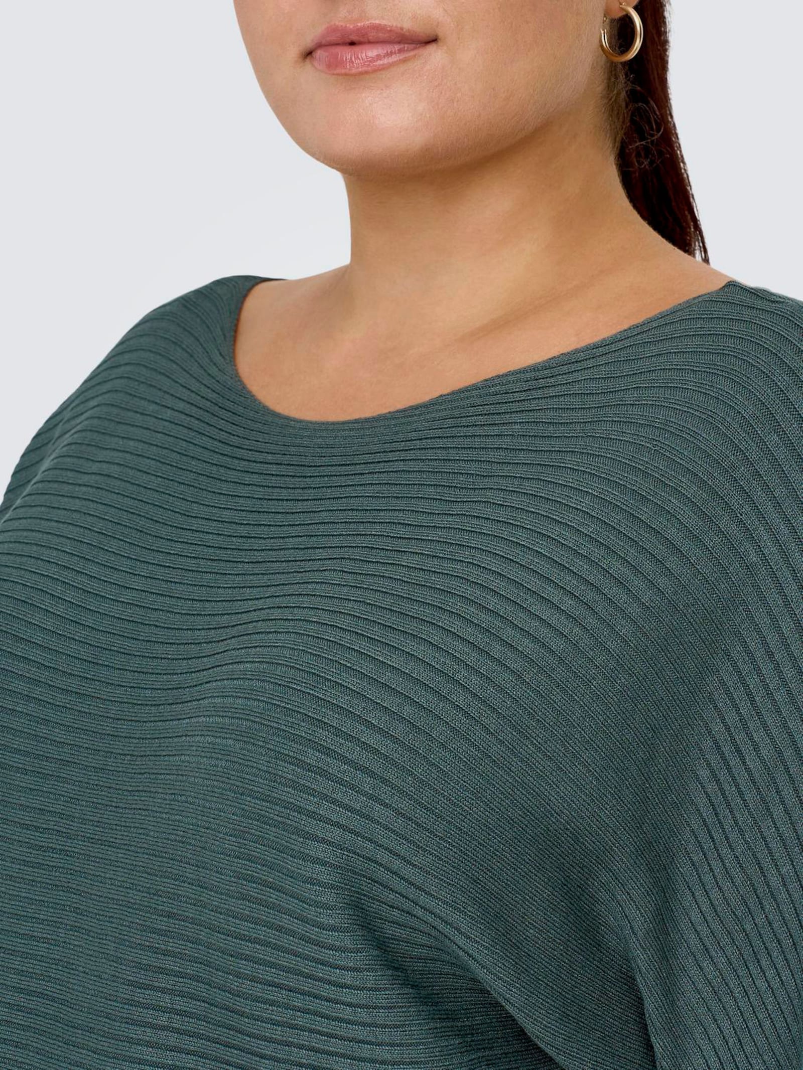 ONLY CARMAKOMA Strickpullover - balsam green