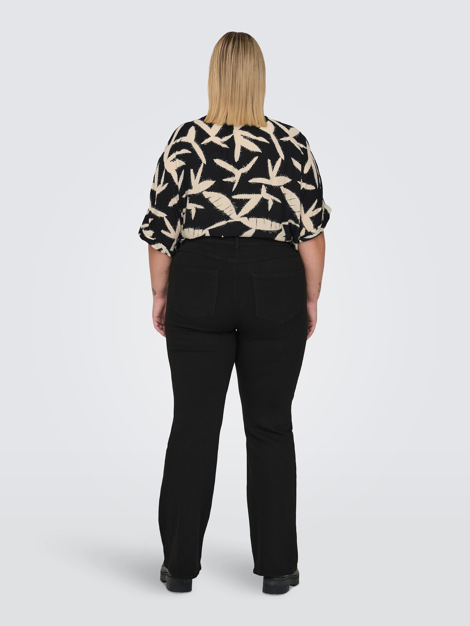 Bootcut-Jeans - black denim