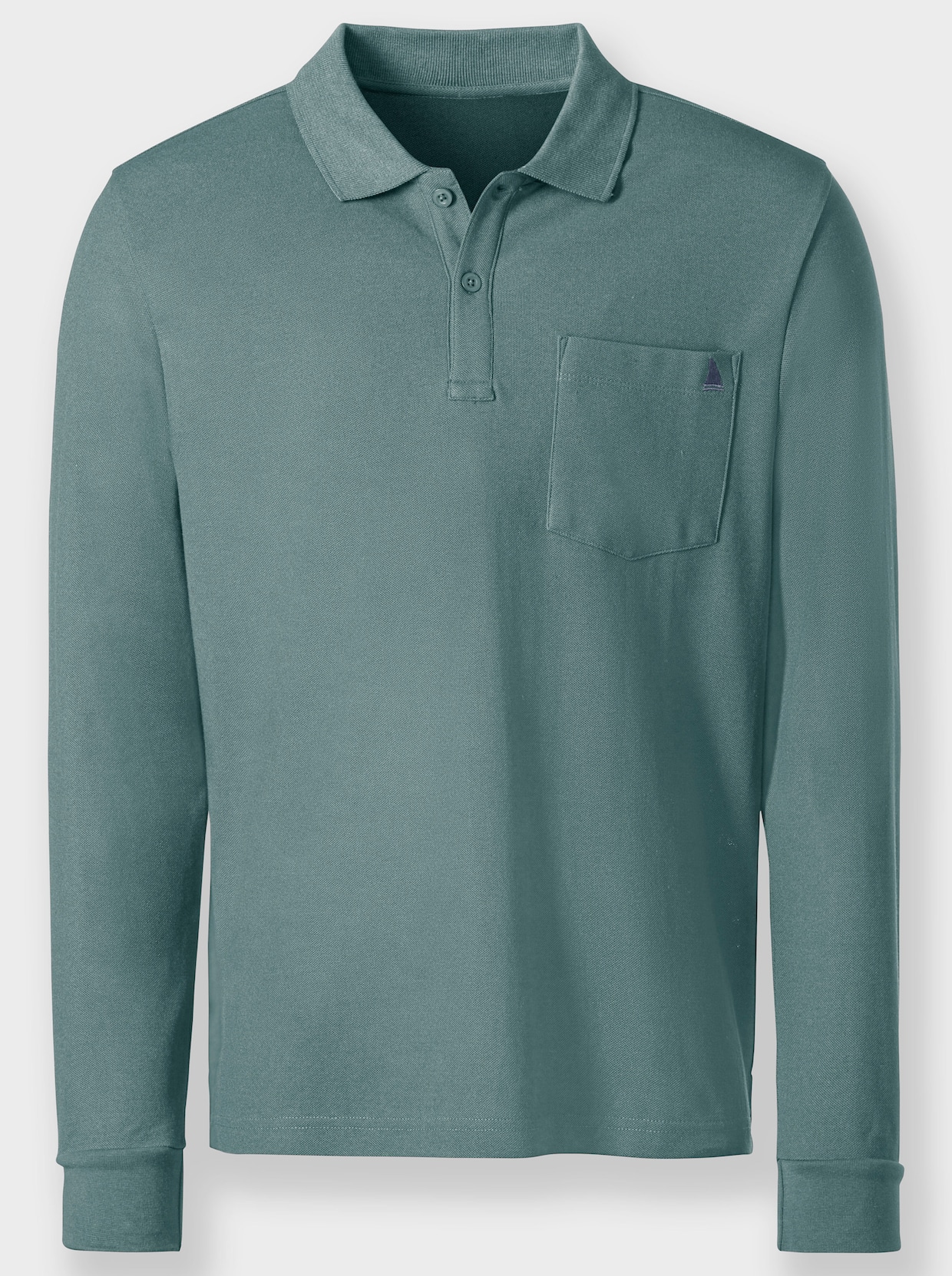 Catamaran Poloshirt met lange mouwen - jade