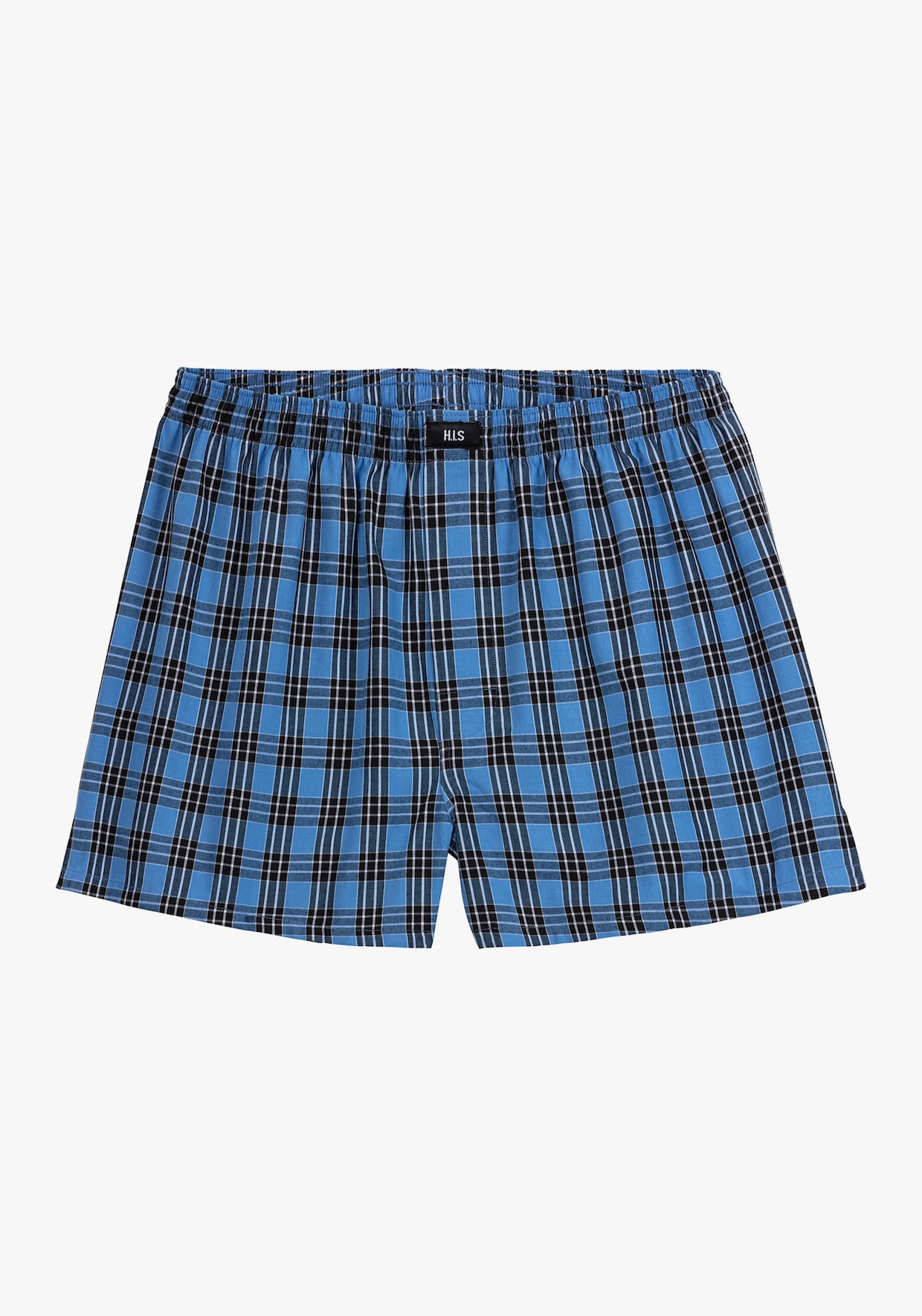 H.I.S Webboxer - blauw geruit