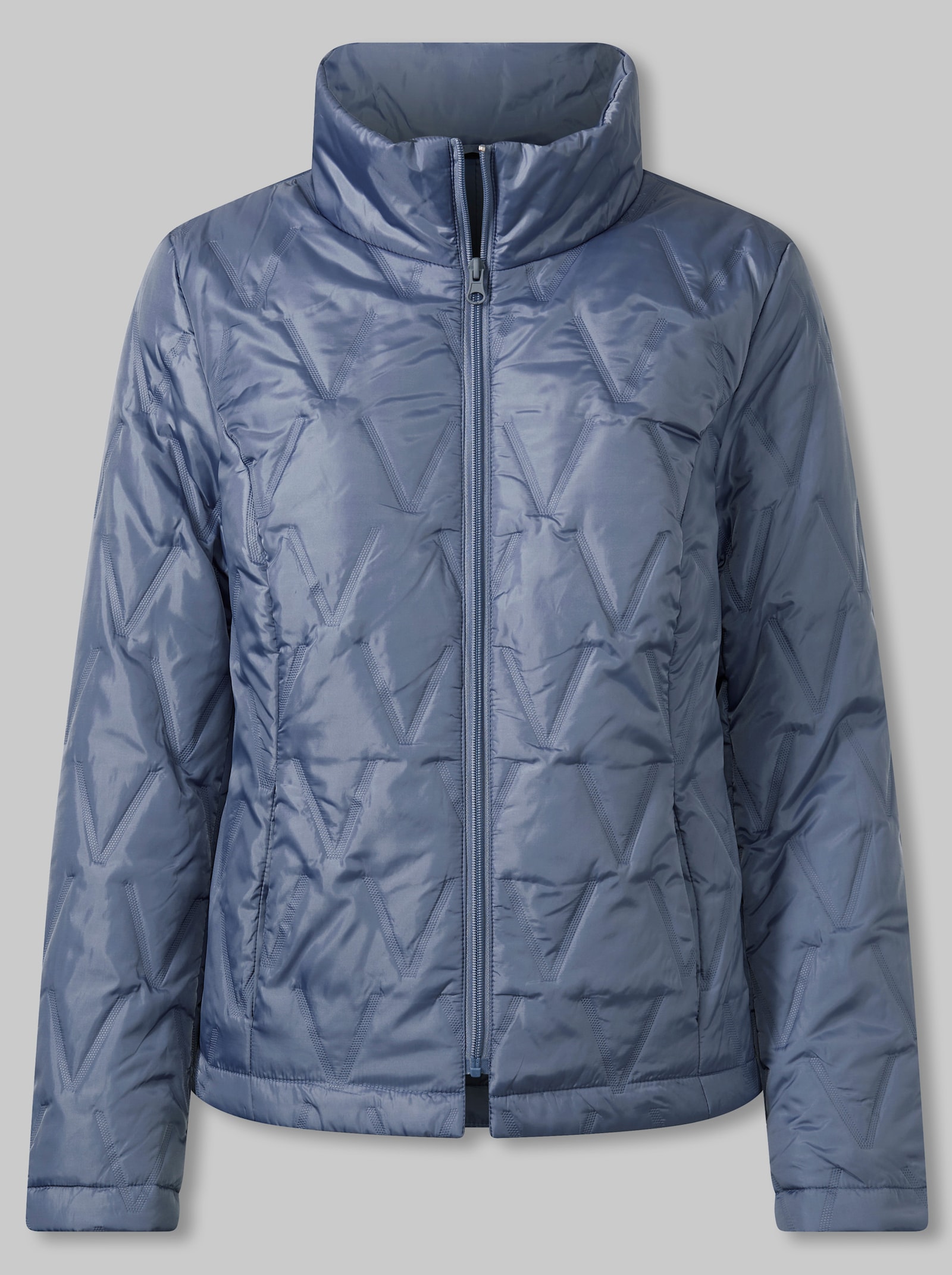 heine Outdoorjacke mit Steppung - taubenblau