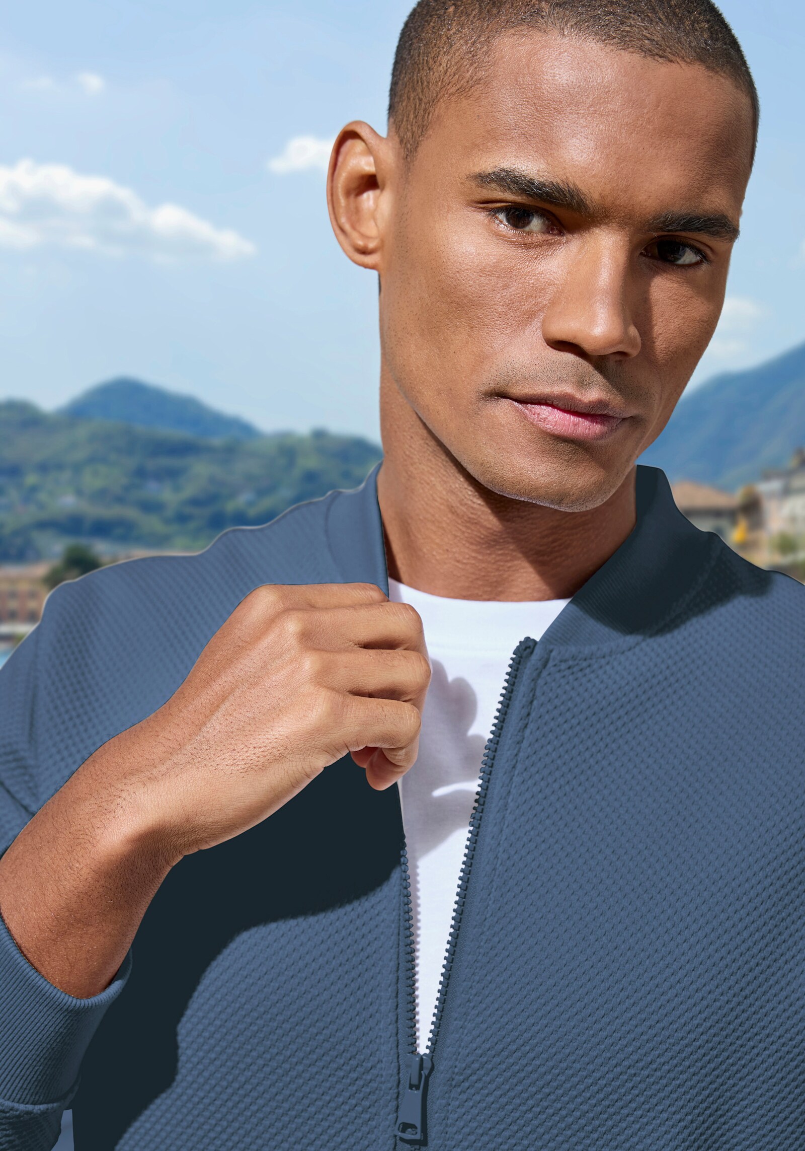 John Devin Sweatjacke - blau