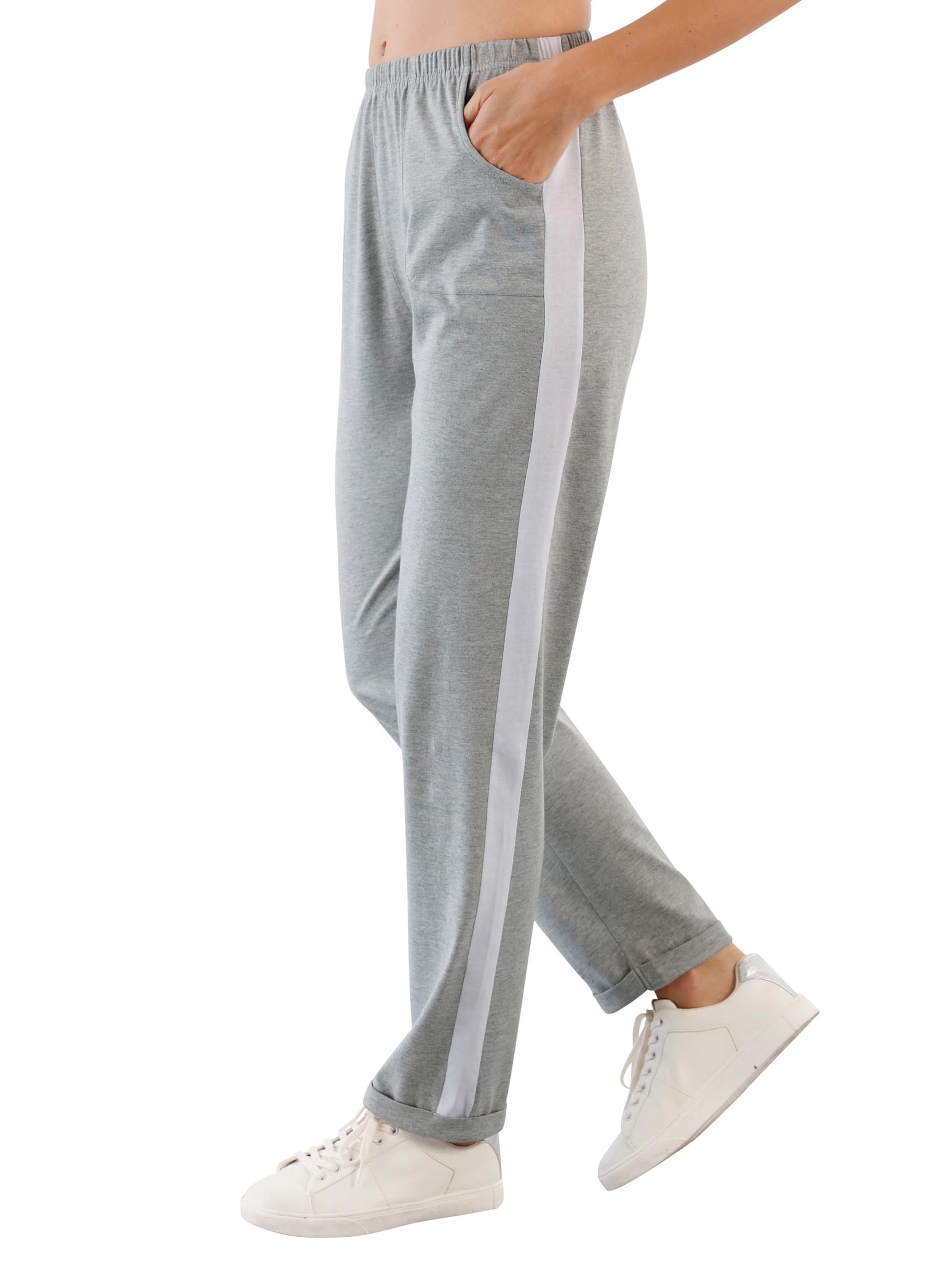 Freizeithose - hellgrau-meliert