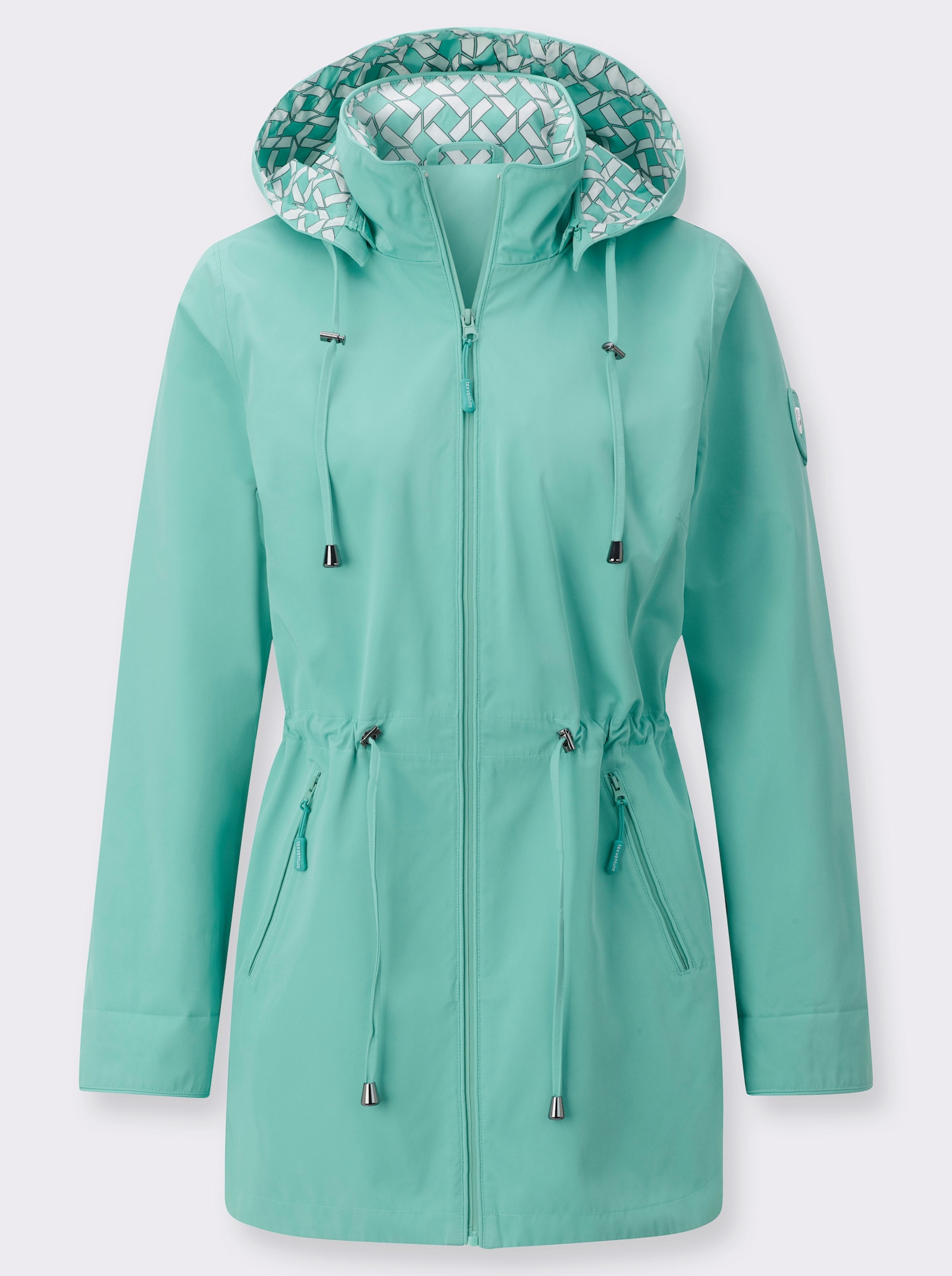 Functioneel jack in innovatieve uitvoering - blauwgroen