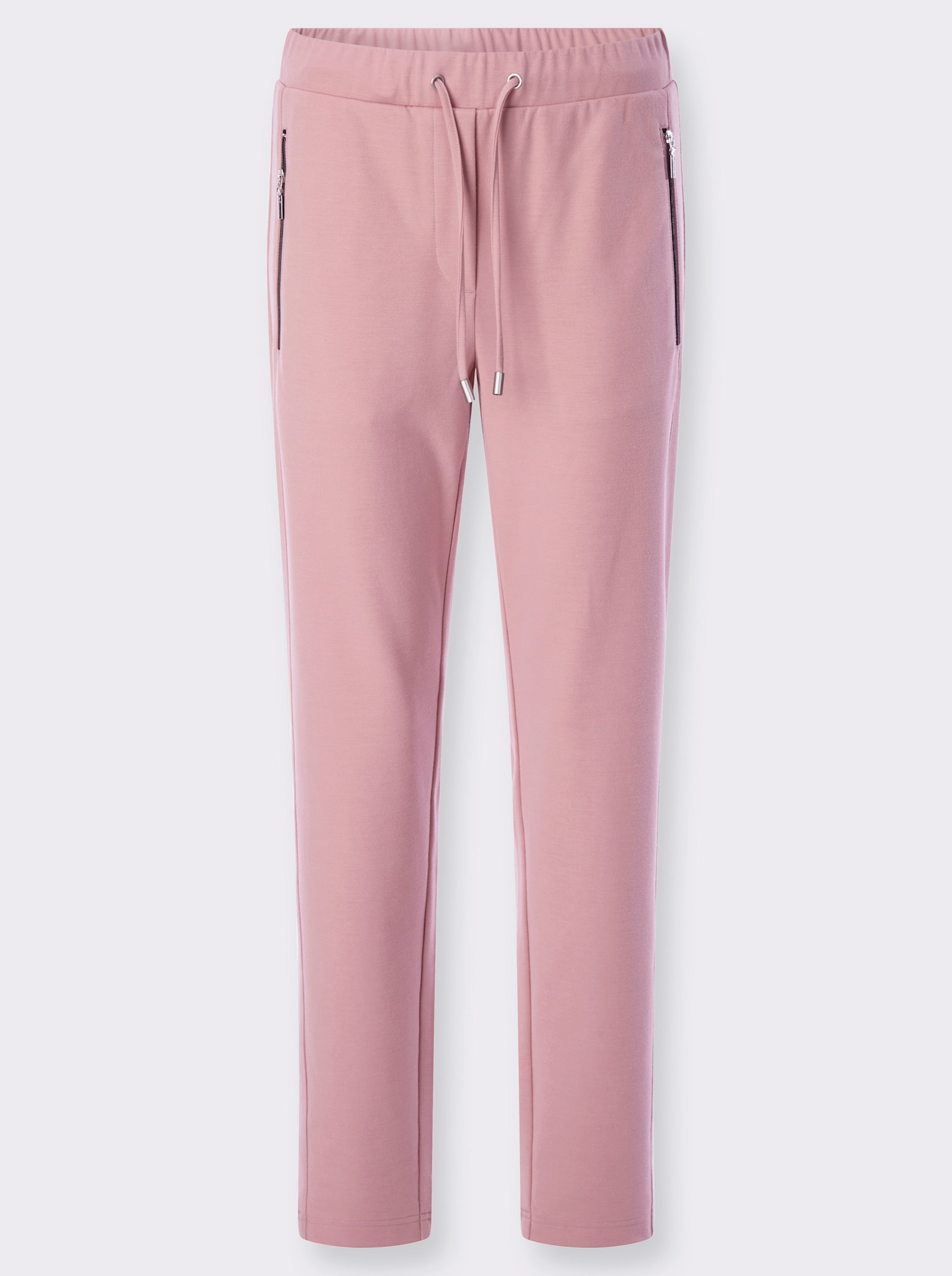 Jerseyhose mit Reissverschluss-Taschen - hortensie