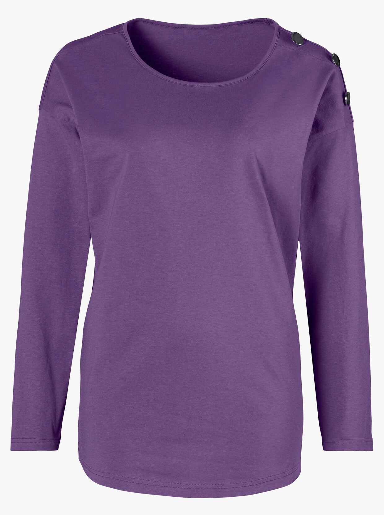 Tričko s dlhými rukávmi - fialová