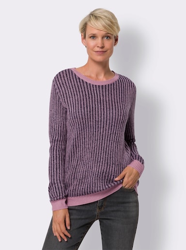 Pullover met lange mouwen - marine/oudroze