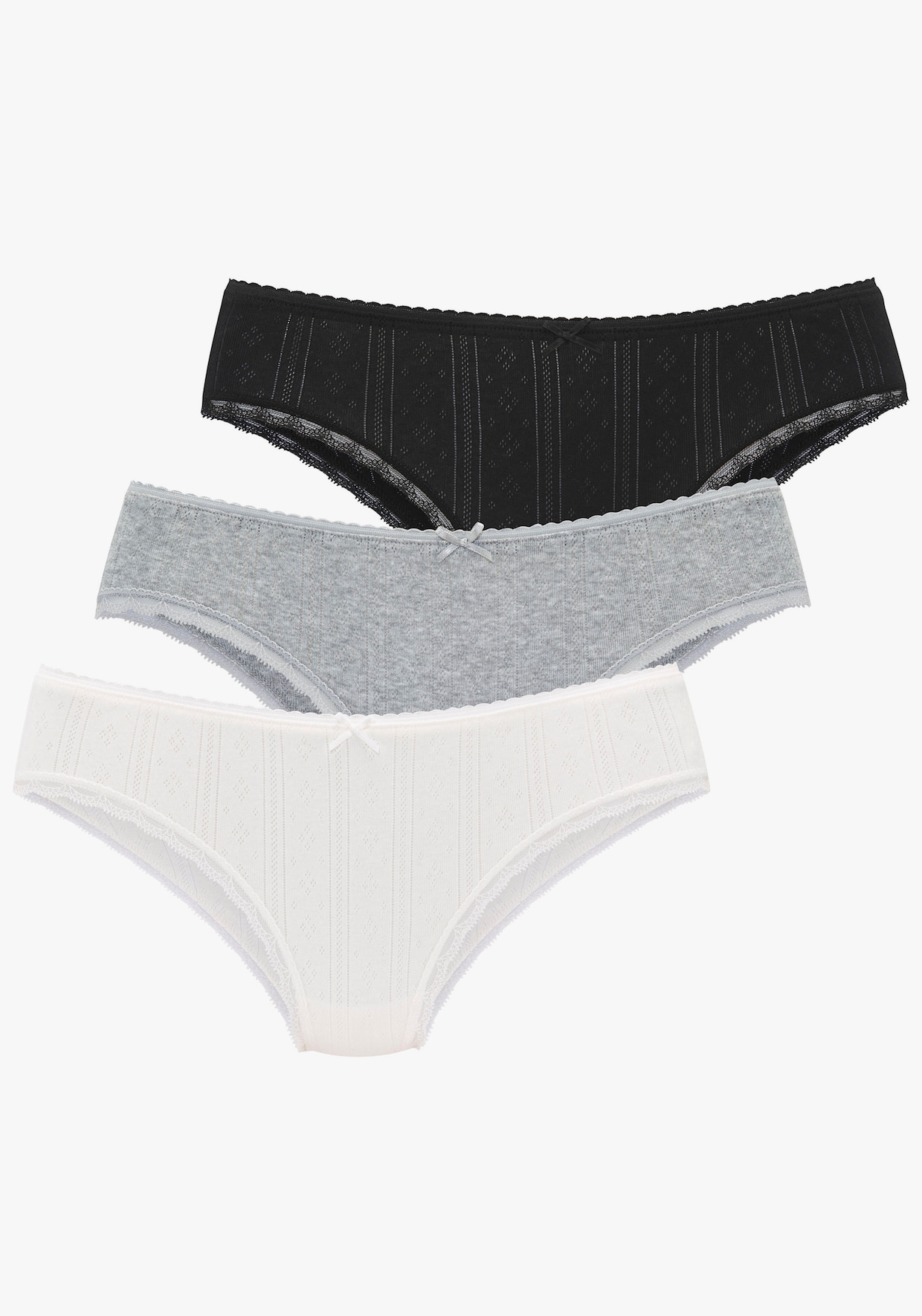 Vivance Jazz-Pants Slips - schwarz, grau, weiß