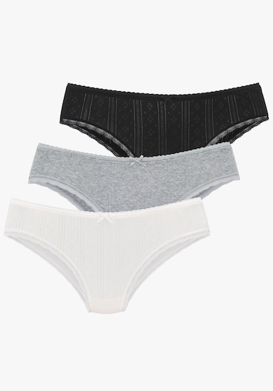Vivance Jazz-Pants Slips - schwarz, grau, weiß