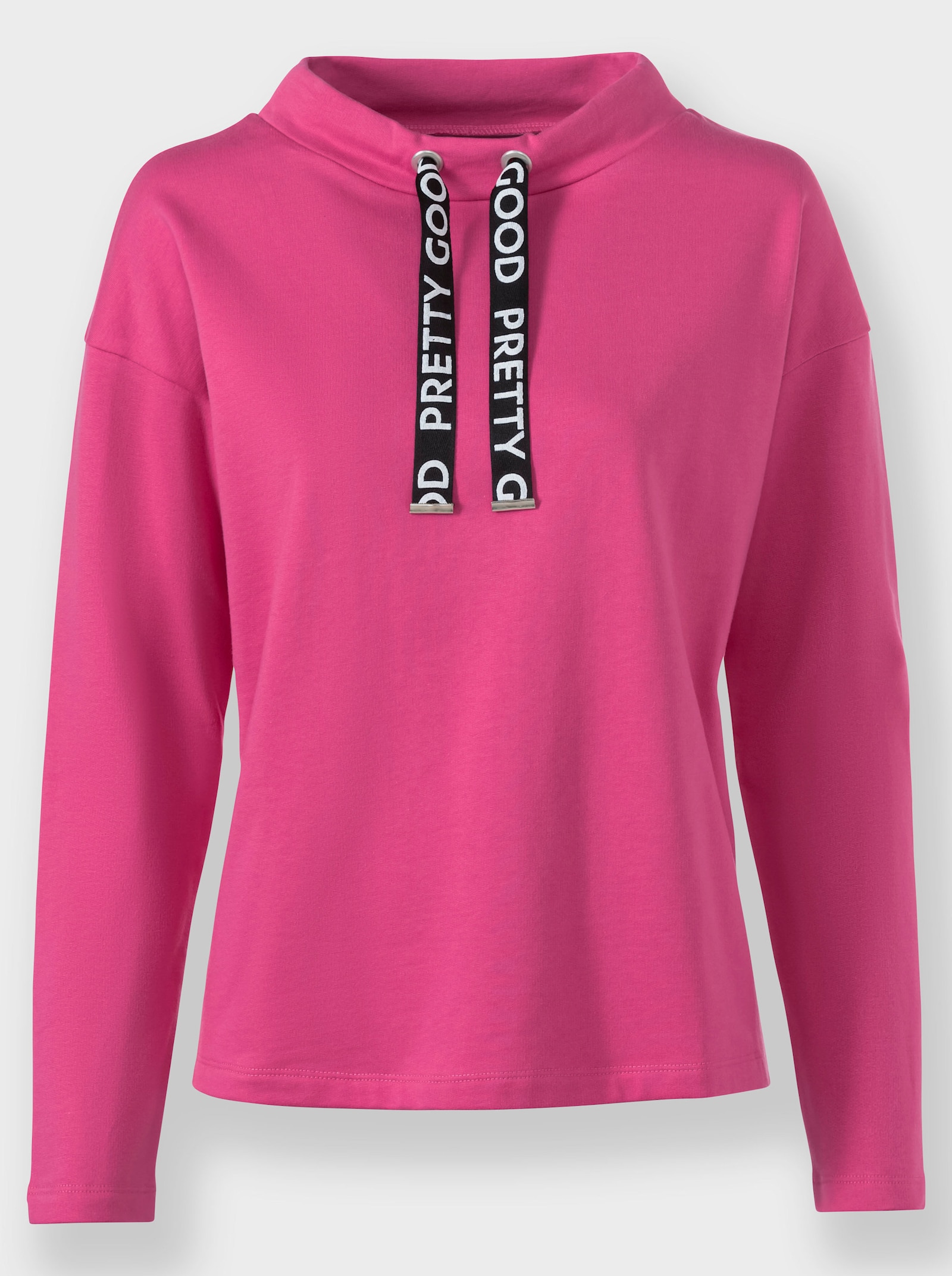 heine Sweatshirt, van binnen warm opgeruwd - fuchsia