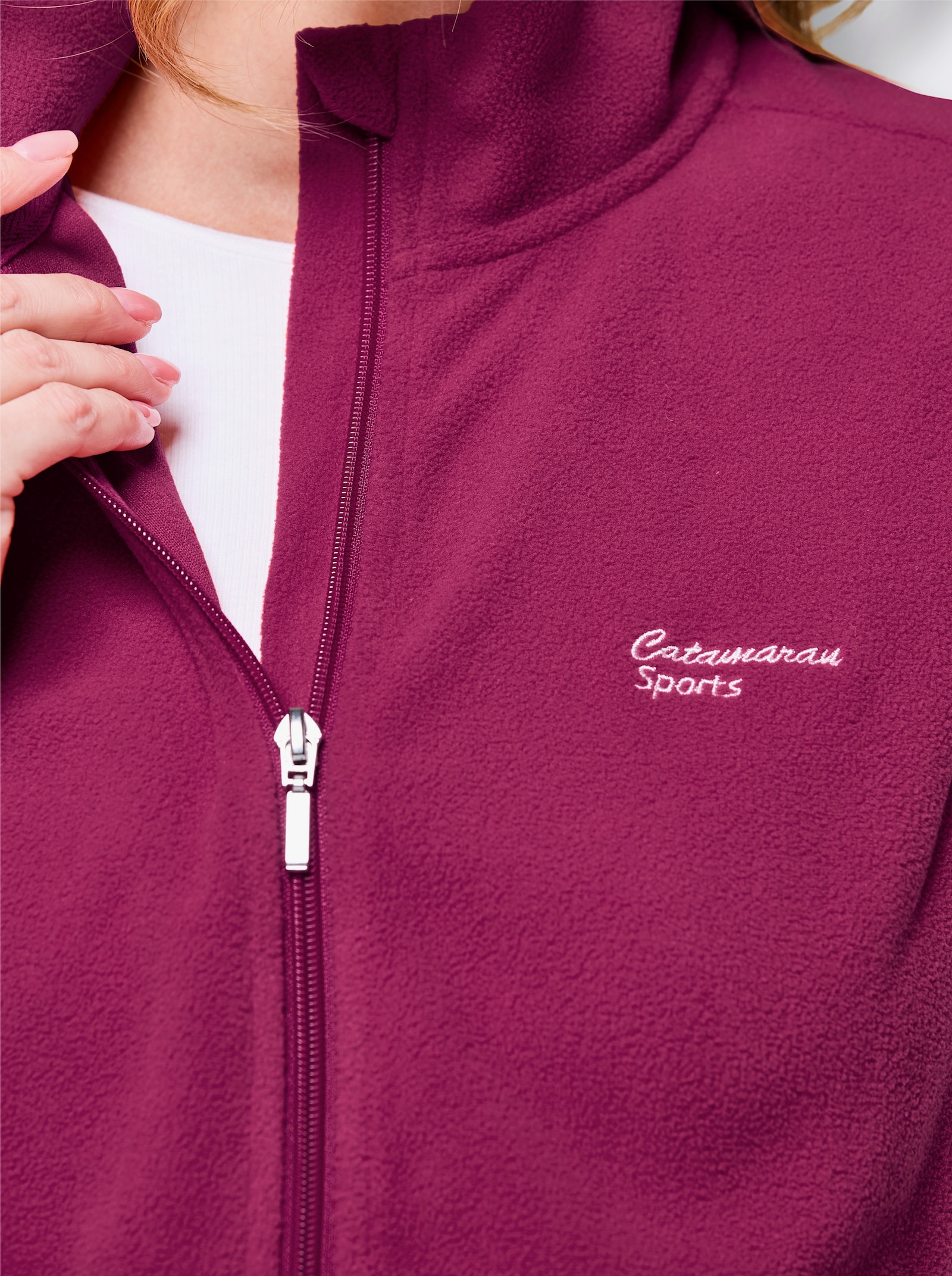 Catamaran Sports Fleeceweste mit weitenregulierbarem Saum - malve