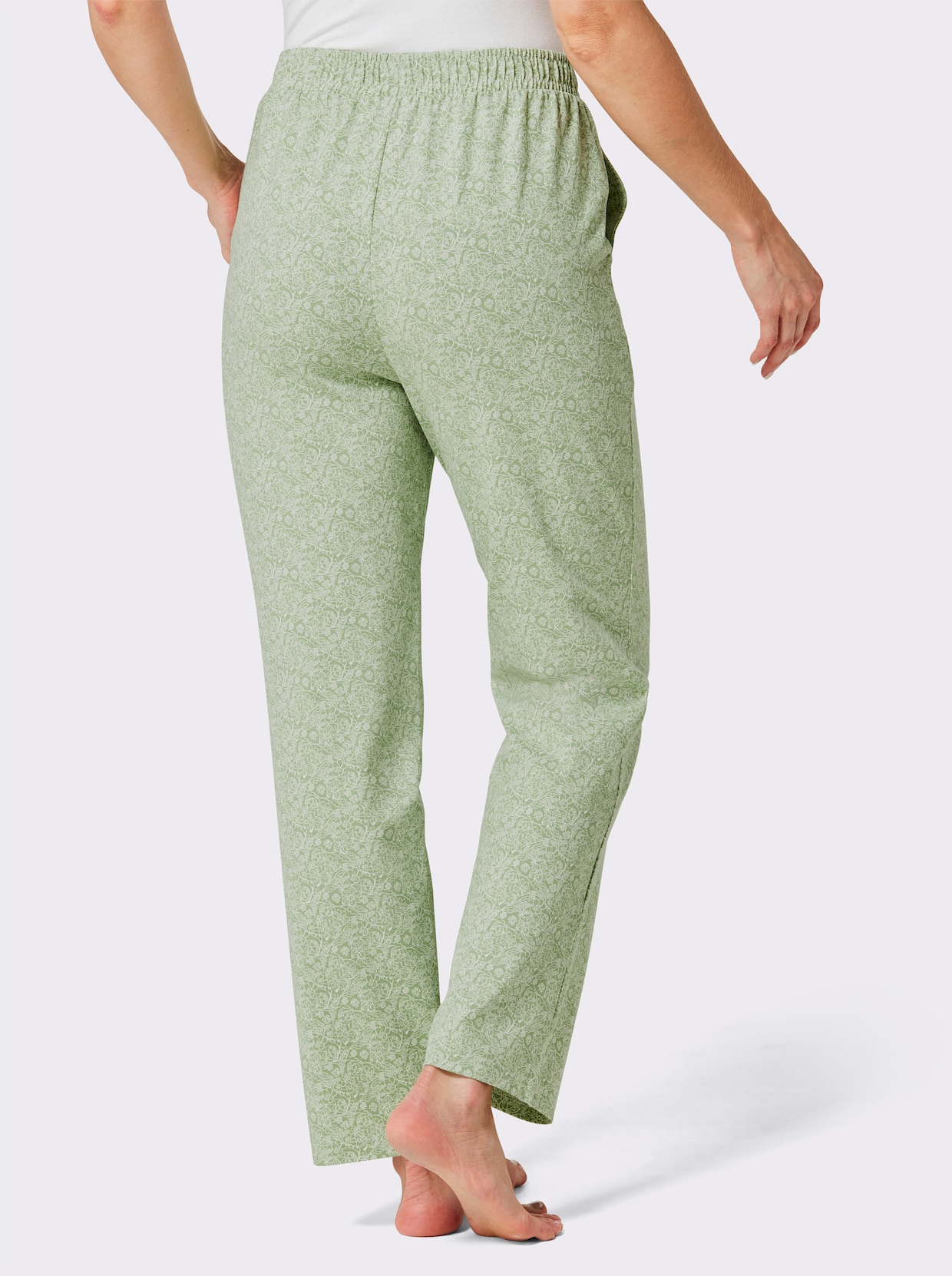 feel good broek - eucalyptus/ecru