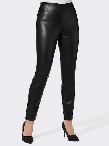 Pantalon en imitation cuir - noir