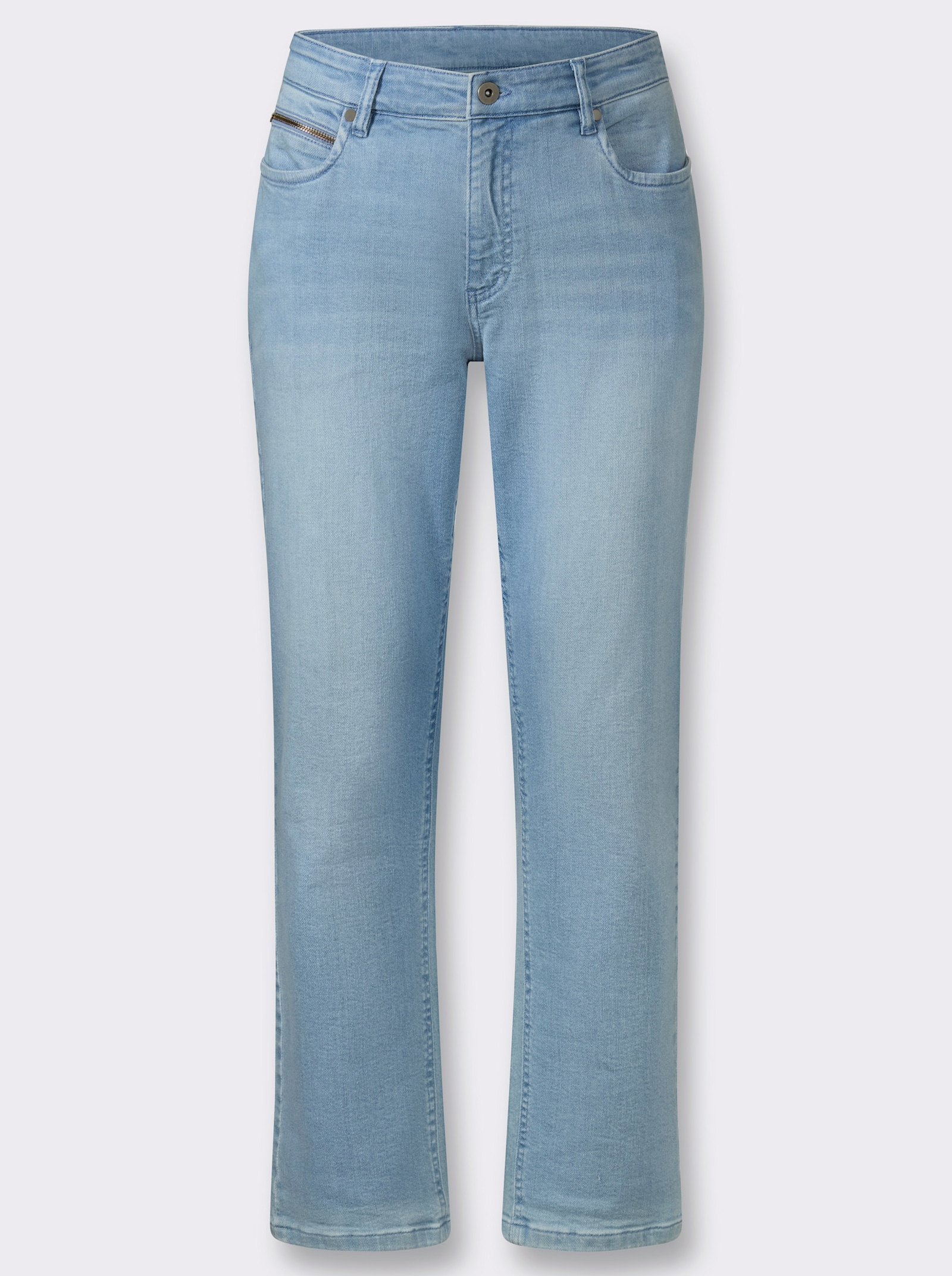 Jeans mit effektvoller Waschung - blue-bleached