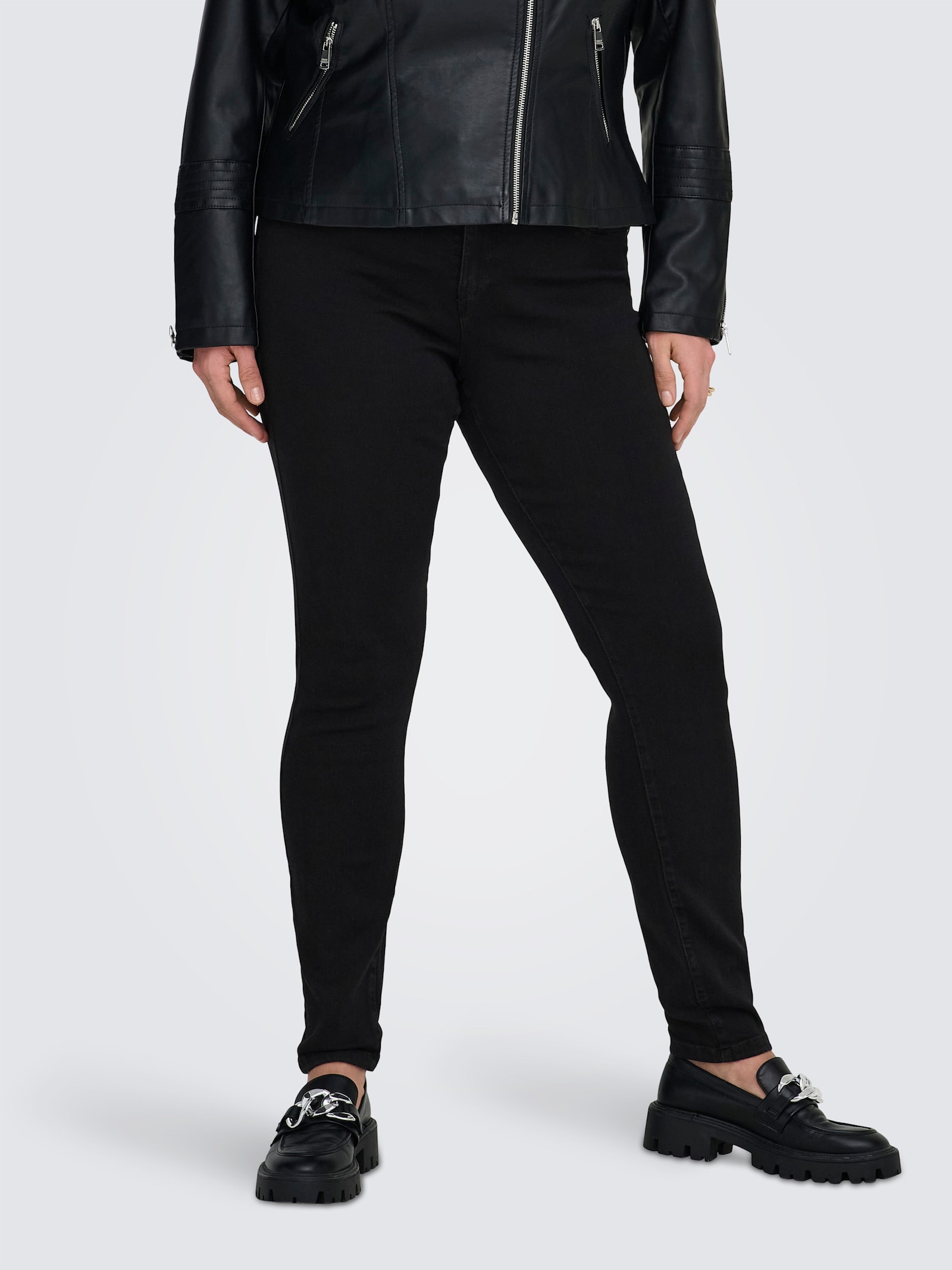 Skinny-fit-Jeans - black