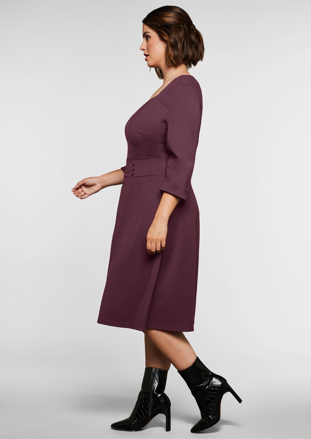 sheego by Joe Browns Cocktailkleid - burgund