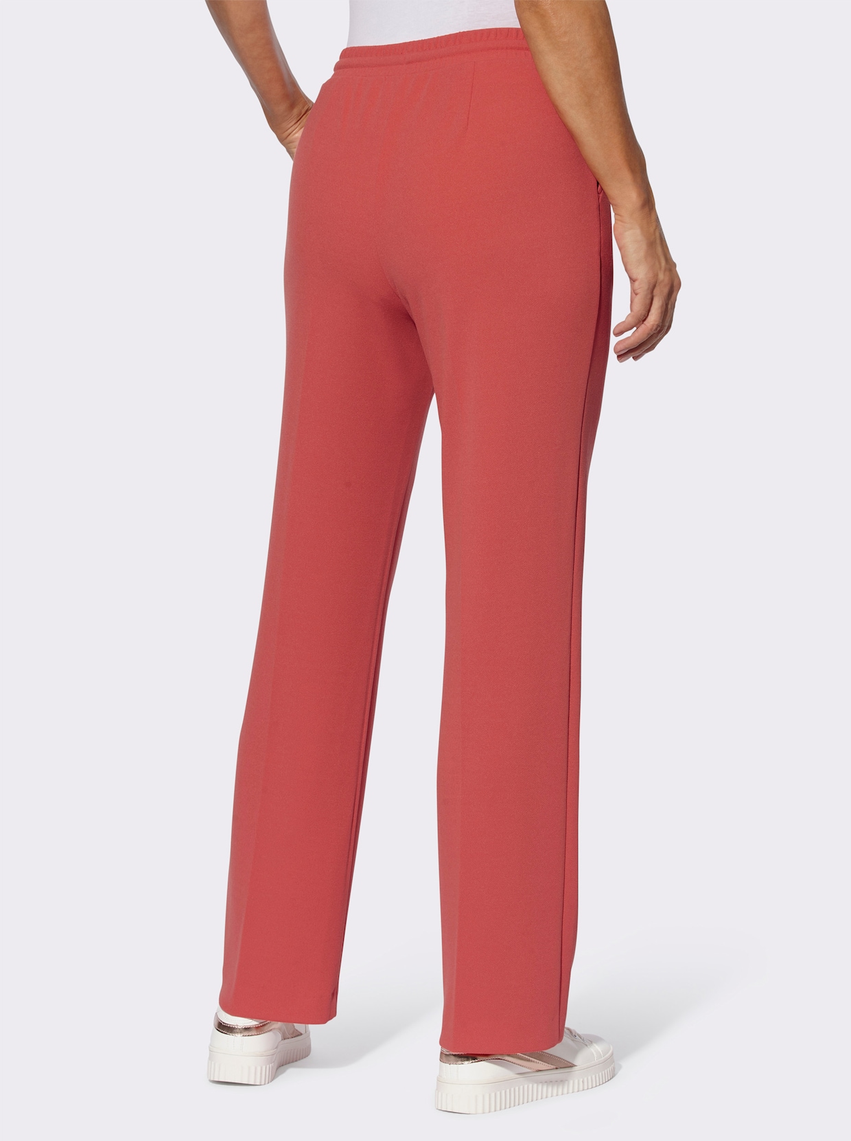 Schlupfhose aus formstabilem Interlock - grapefruit