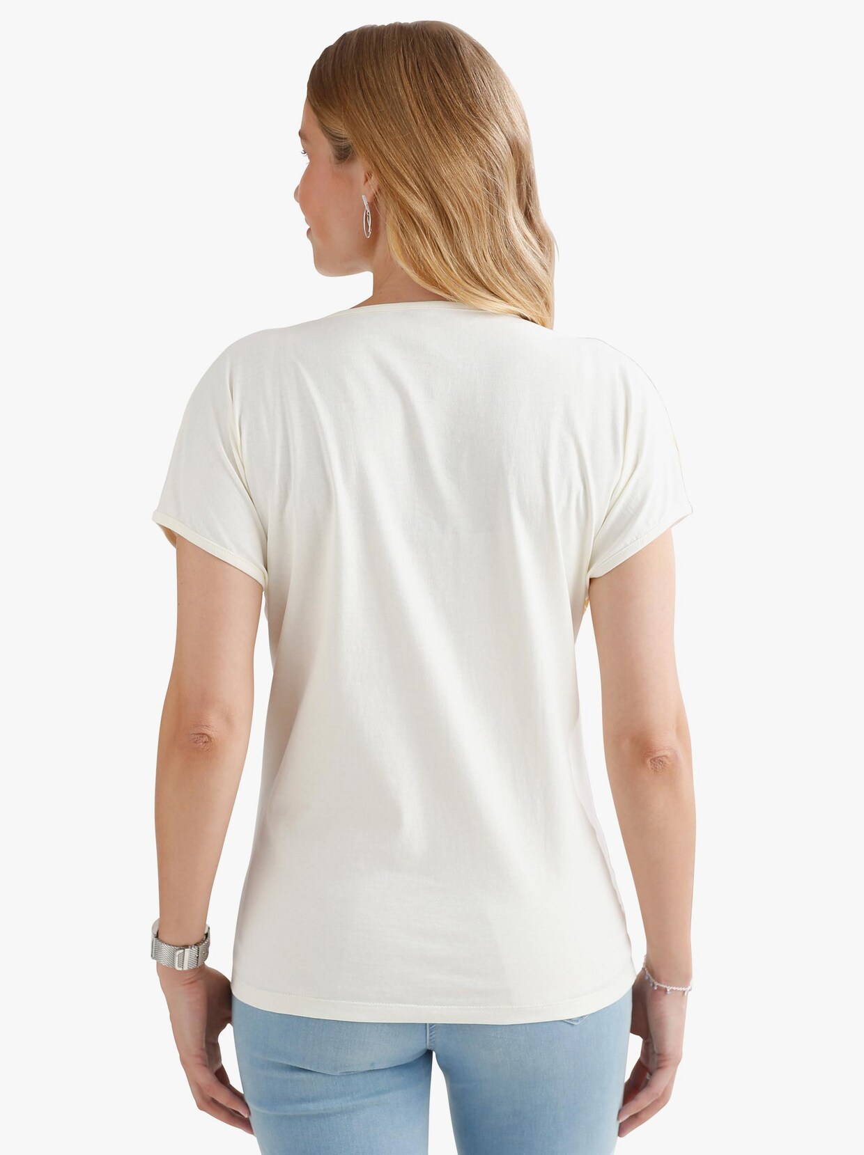 Print-Shirt - vanille-bedruckt