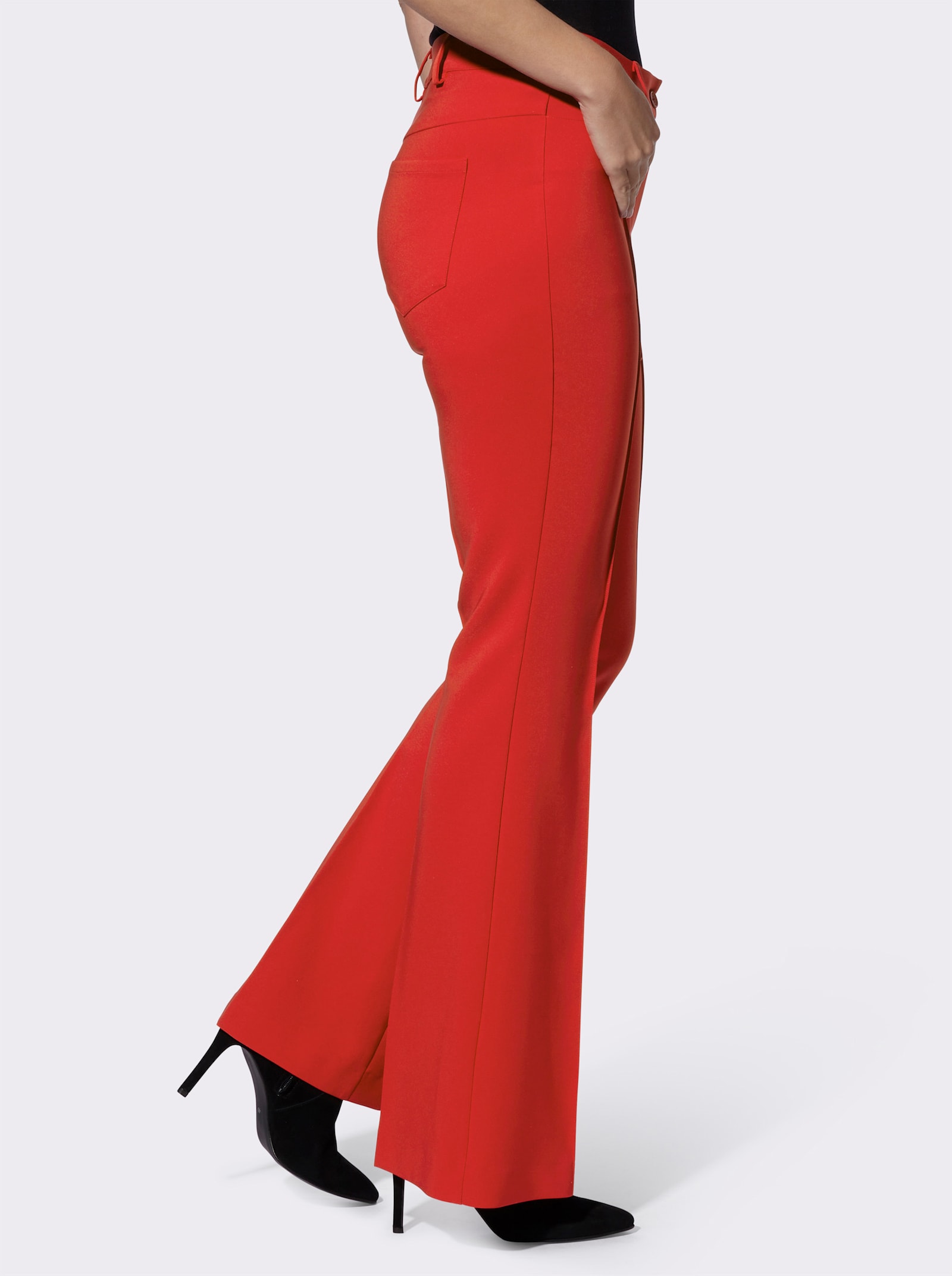 heine Stretch-Hose mit Biesen - rot