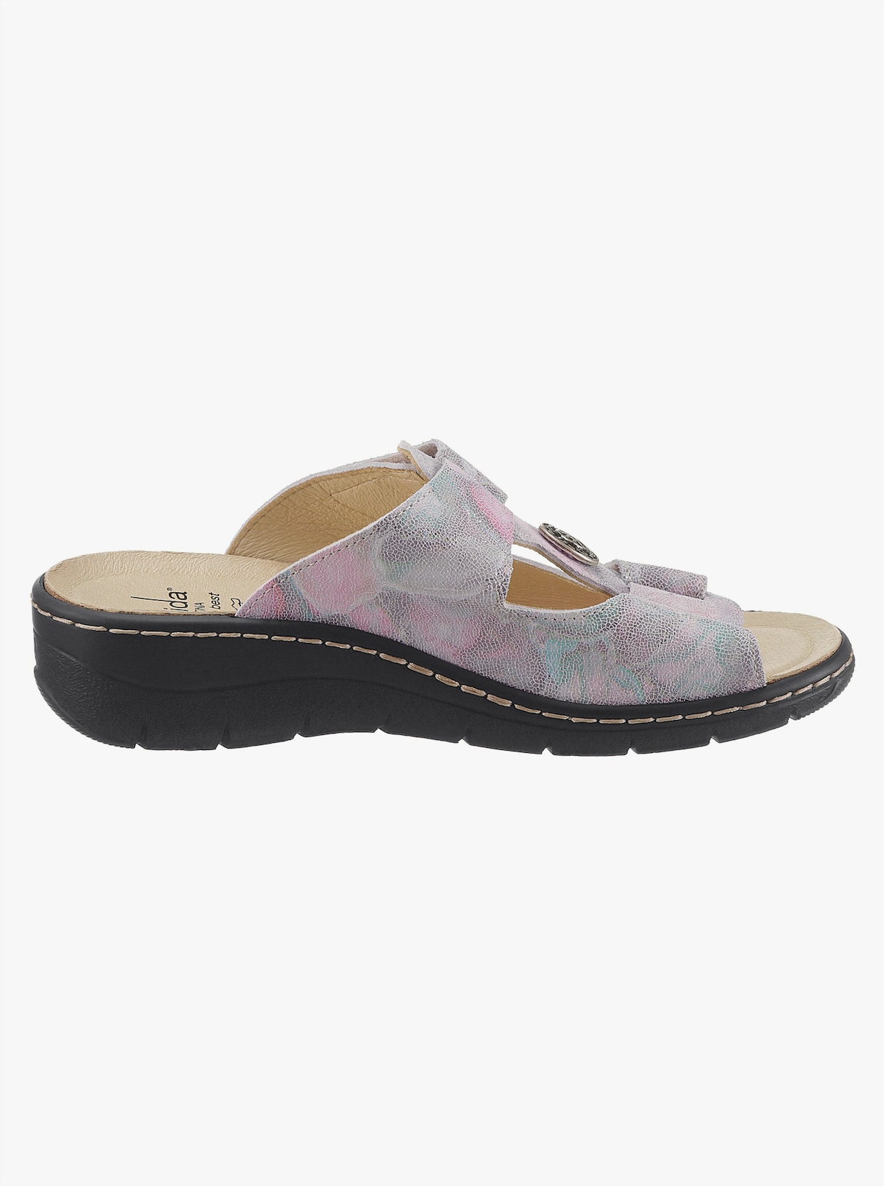 Belvida Slippers - roze geprint