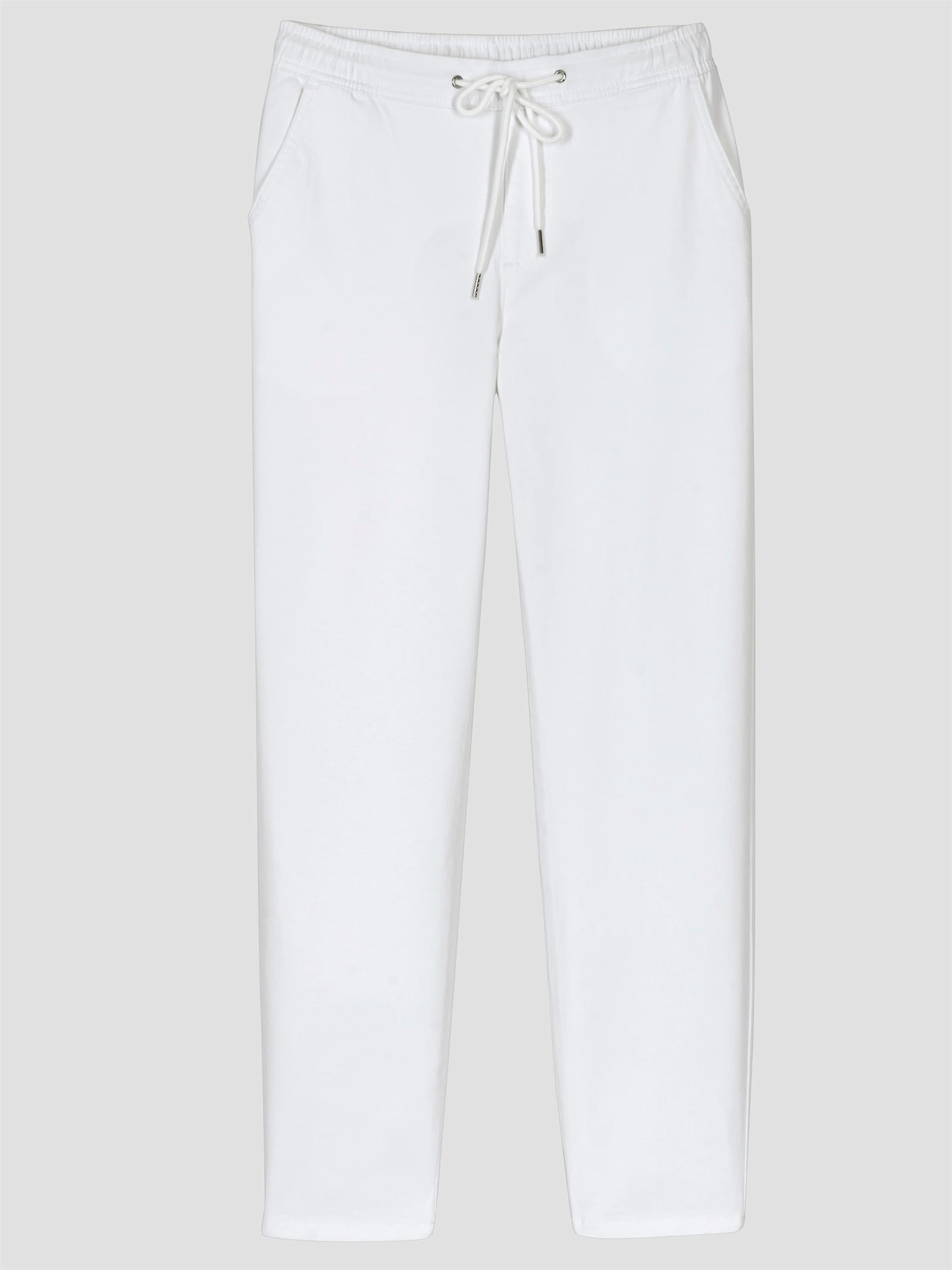 Schlupfjeans , weitenregulierbar - weiß