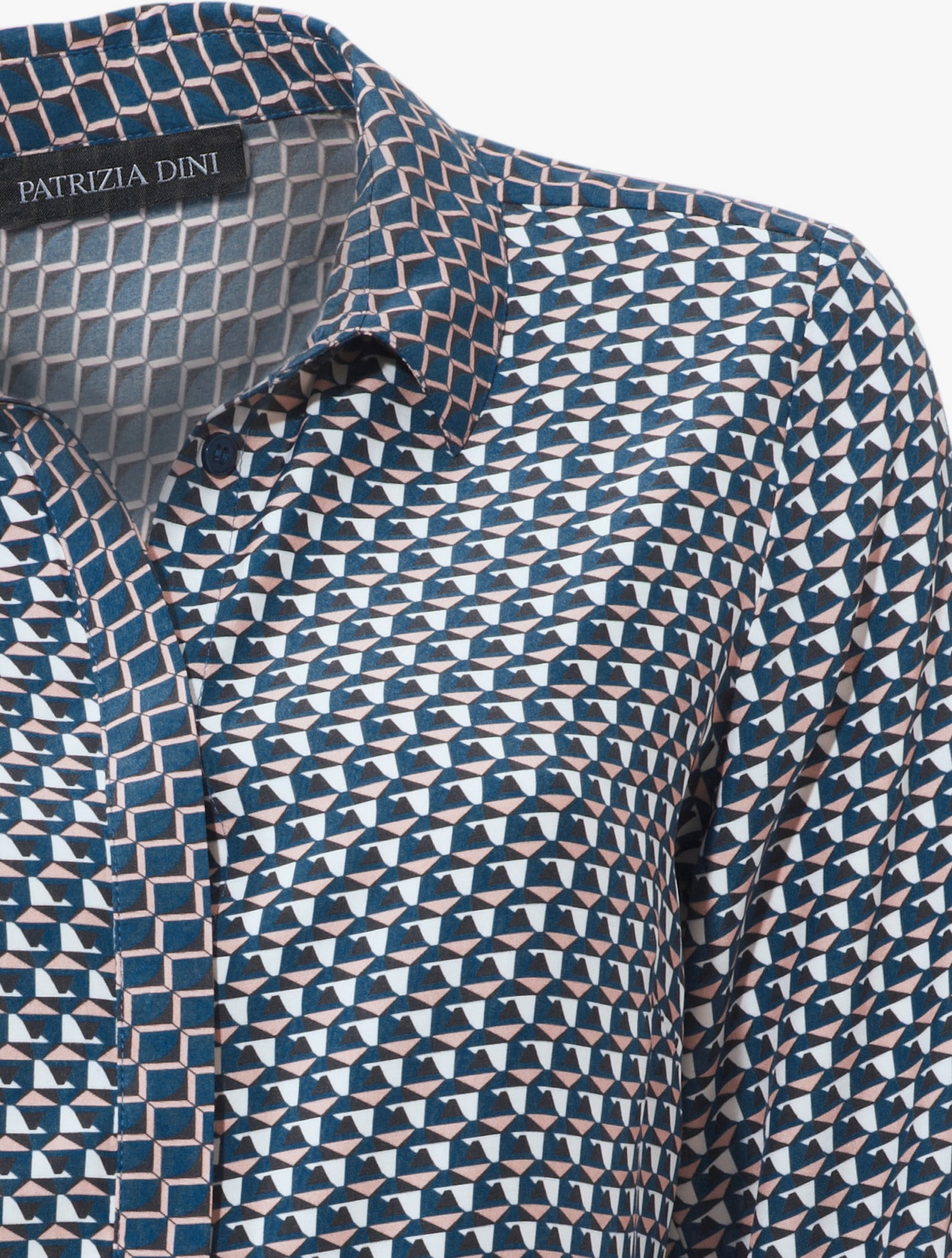 heine Chemisier au motif minimaliste - bleu-rose