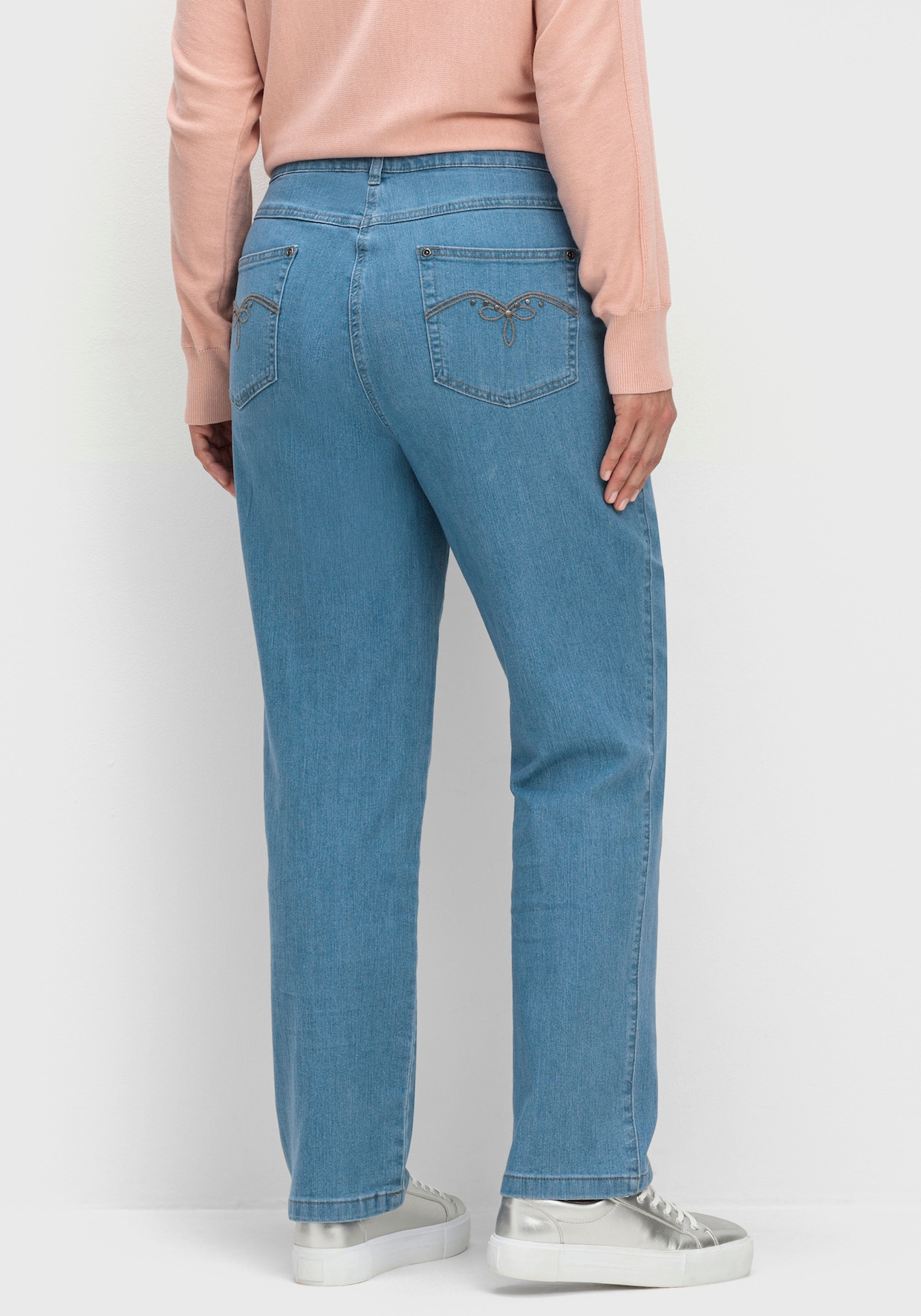 5-Pocket-Jeans mit Stretch-Anteil - blue-bleached