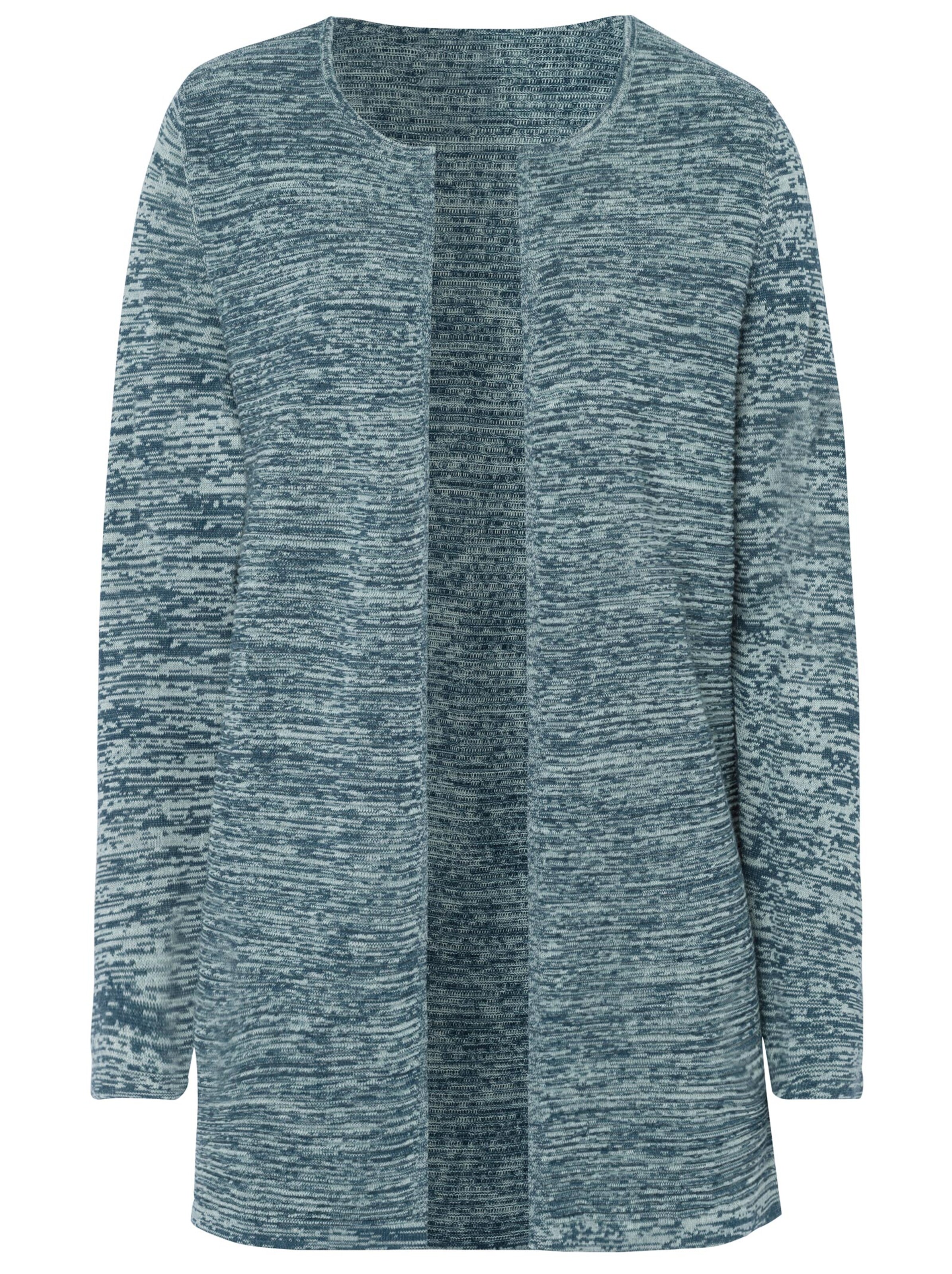 Freizeitjacke - grün-meliert