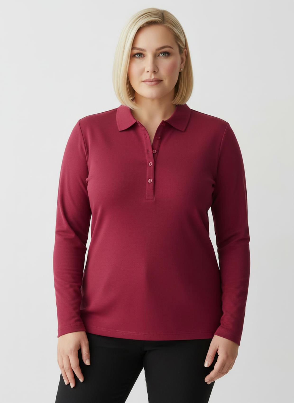 Poloshirt aus Baumwoll-Qualität - rot