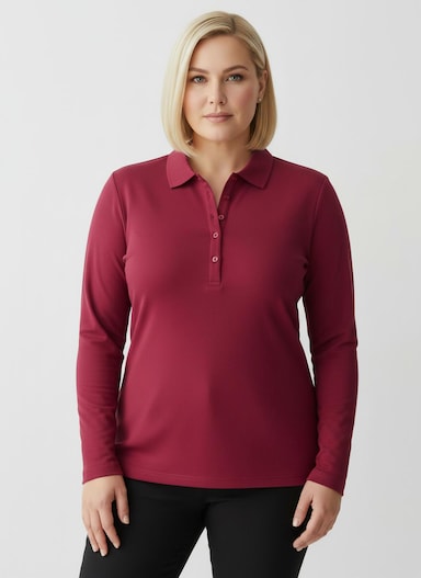 Poloshirt aus Baumwoll-Qualität - rot