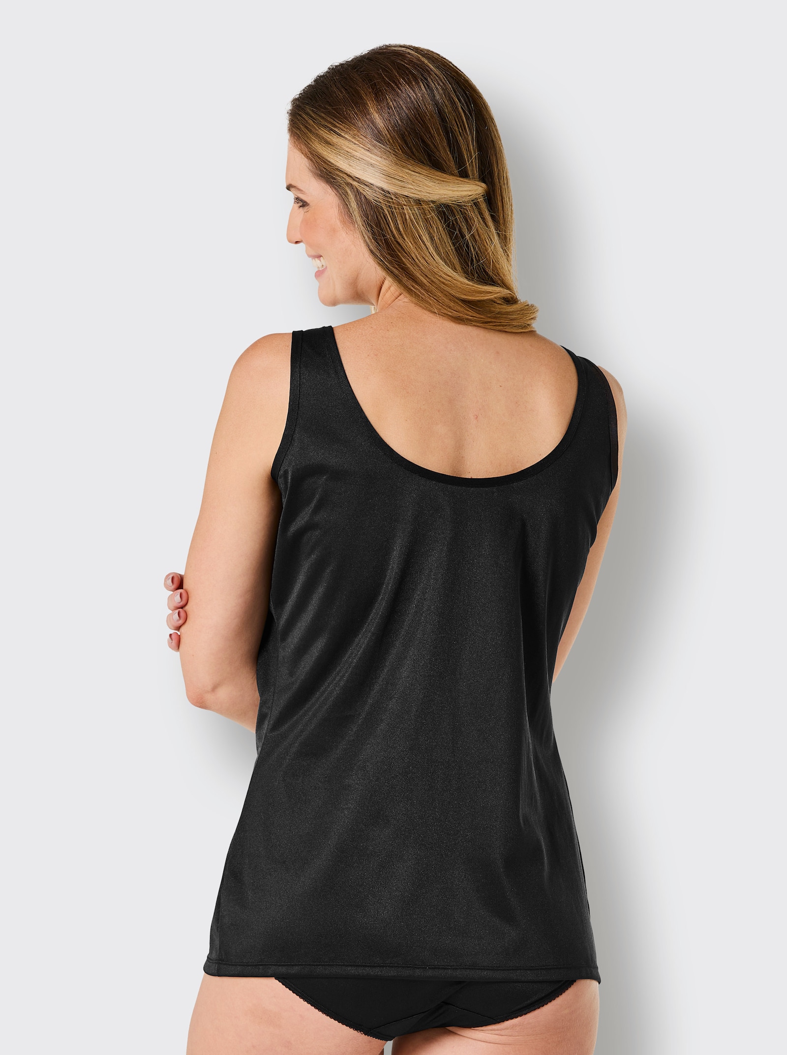 wäschepur Achselhemd - schwarz