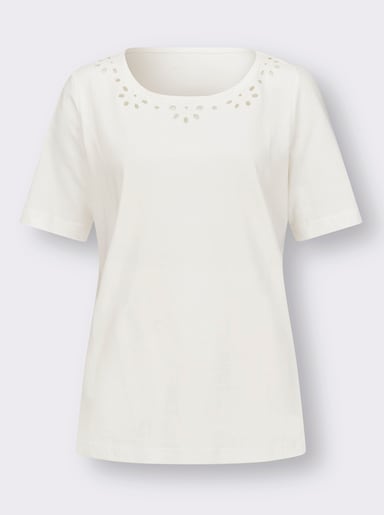 Kurzarmshirt - ecru