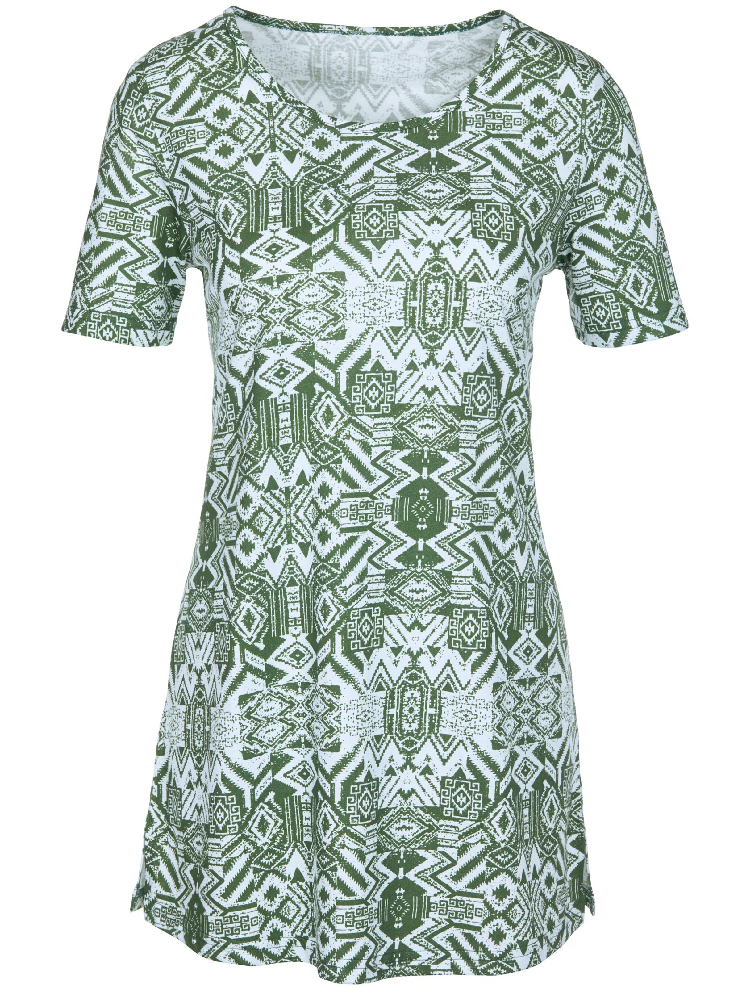 Longshirt - grün-bedruckt