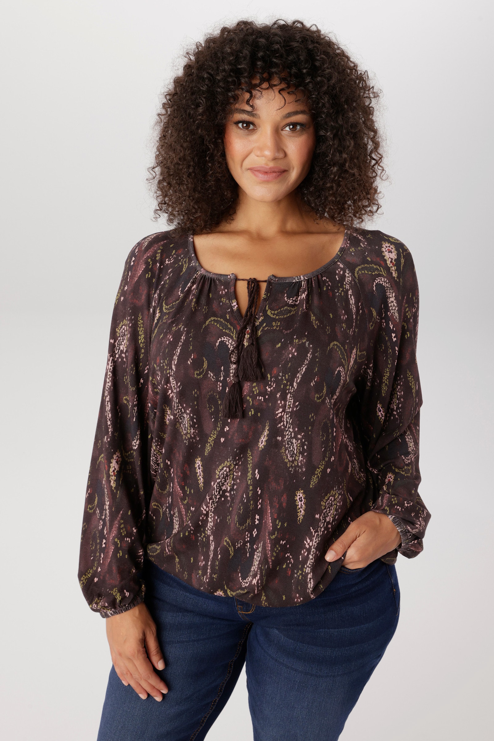 Aniston PLUS Langarmshirt - bunt