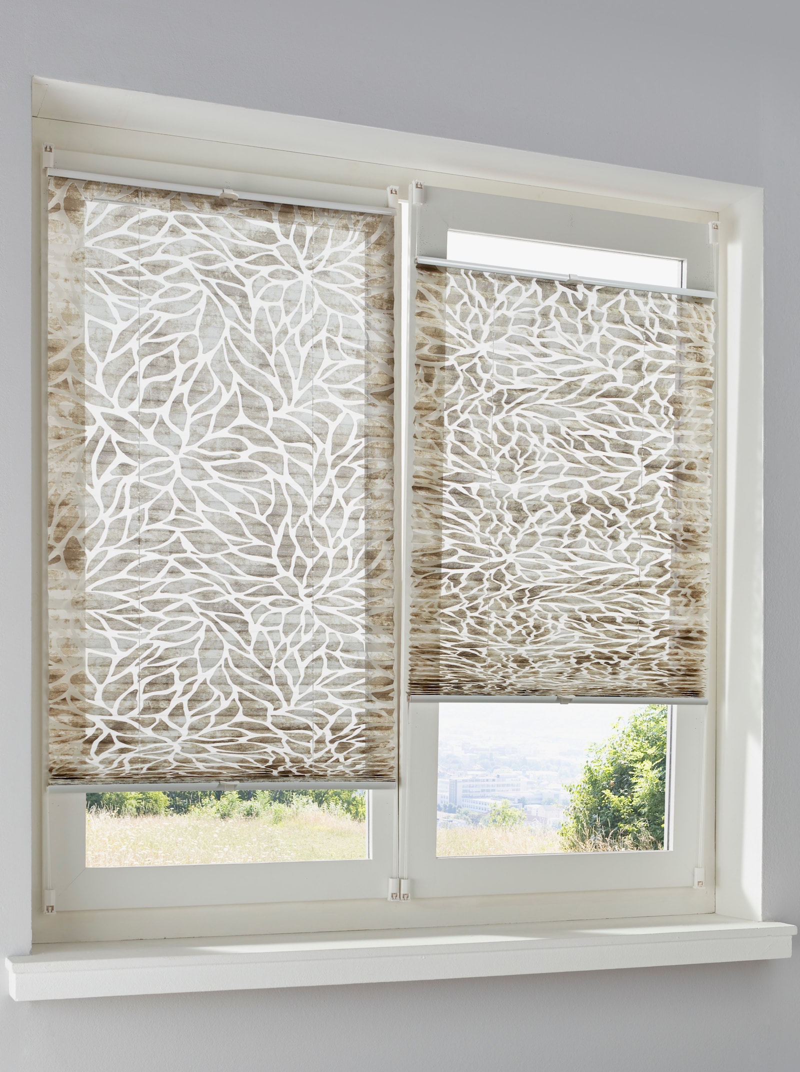 heine home Plissee-Jalousie - weiß-natur