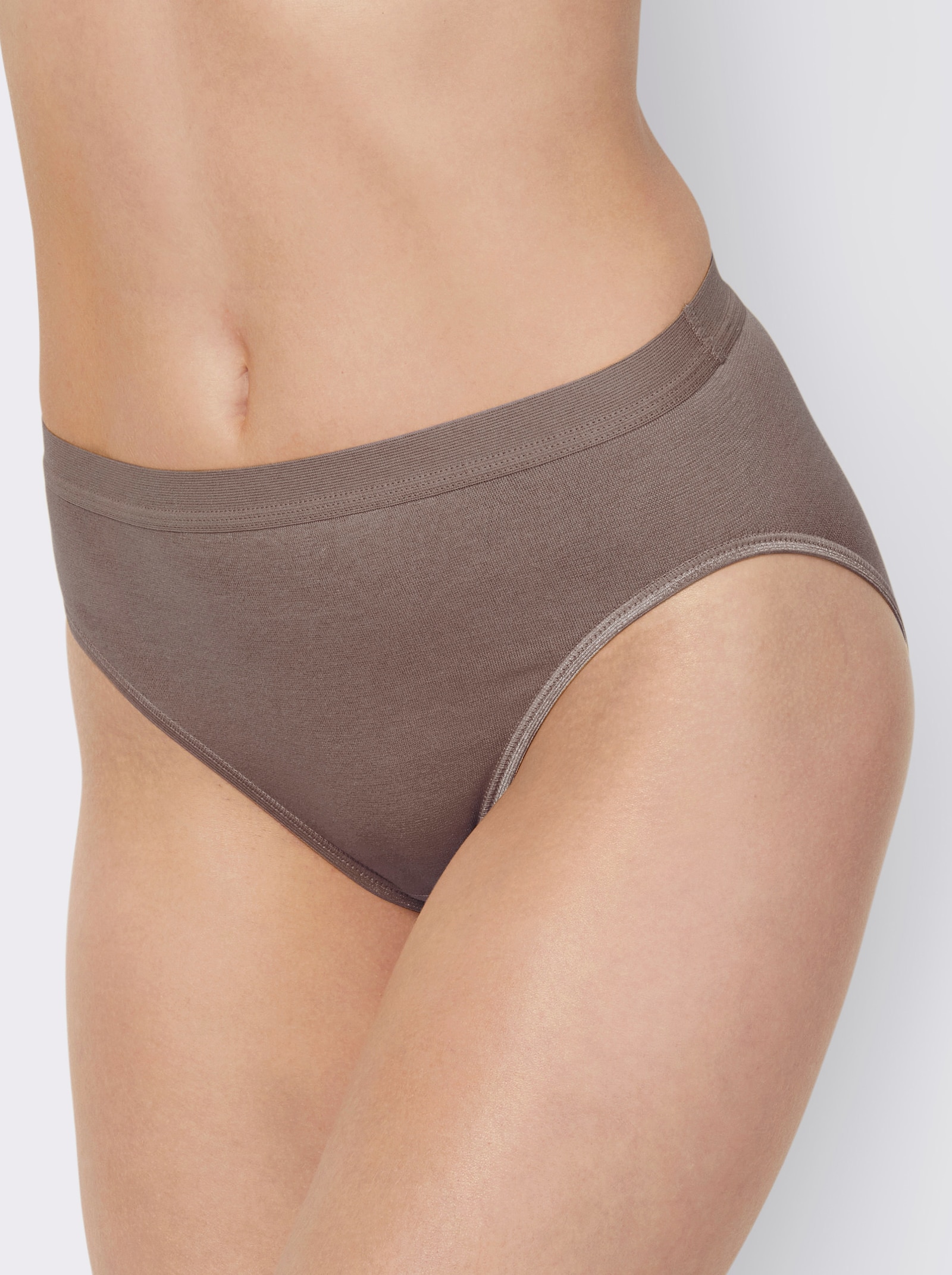 wäschepur Kalhotky s elastickými lemy - taupe