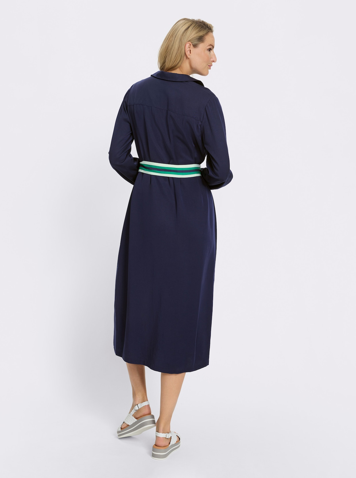 heine Hemdblusenkleid - marine