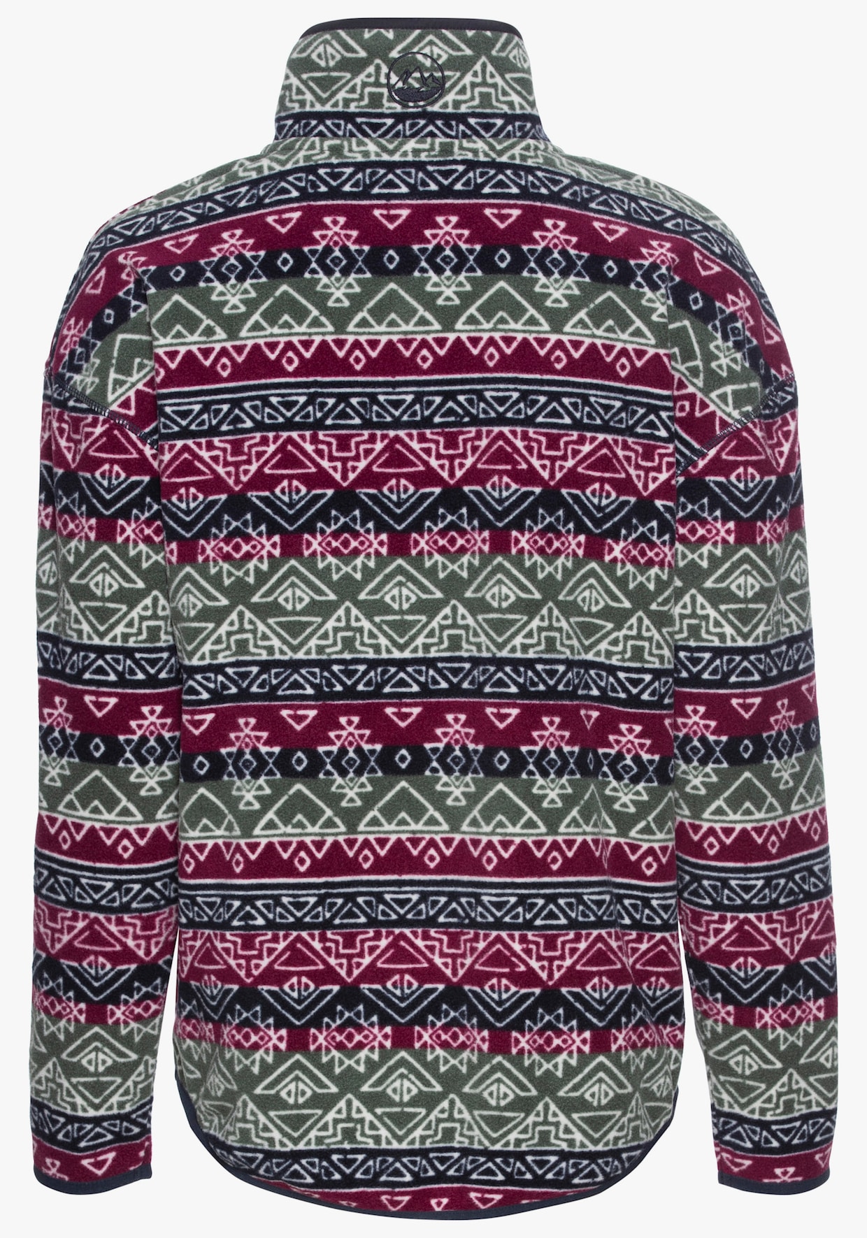 Fleecepullover - fuchsia-navy