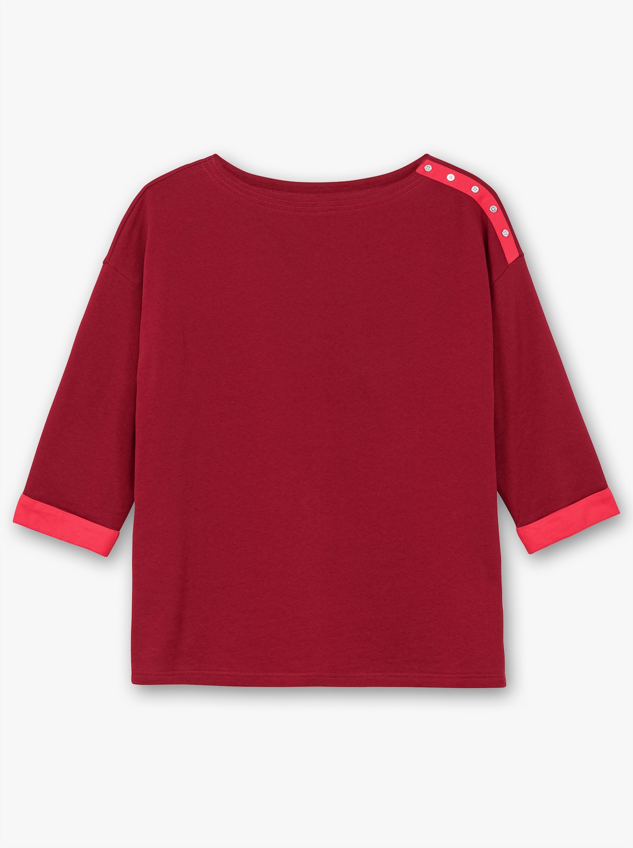 sheego Sweatshirt - dunkelrot