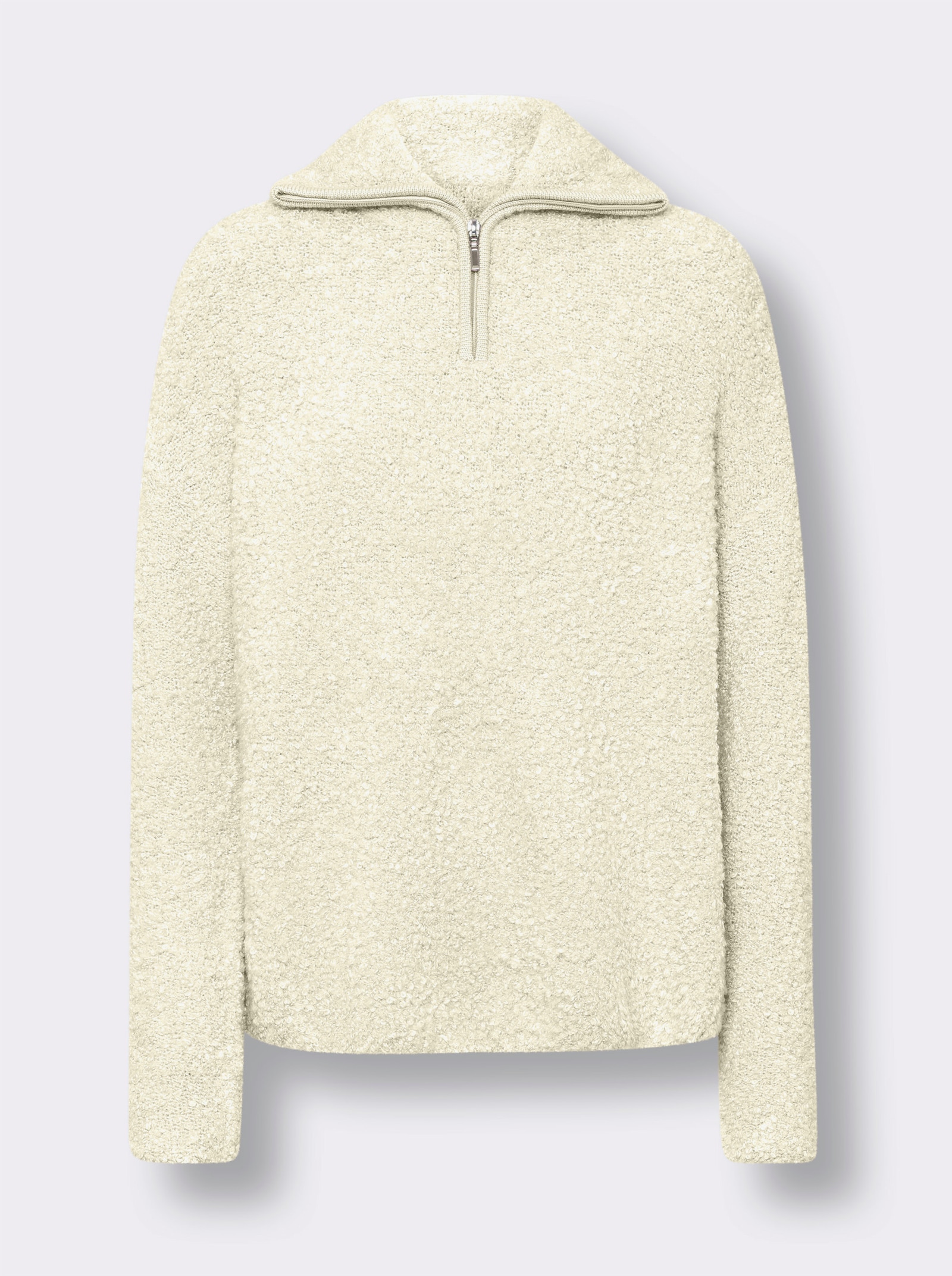 heine Pullover mit Troyerkragen - ecru