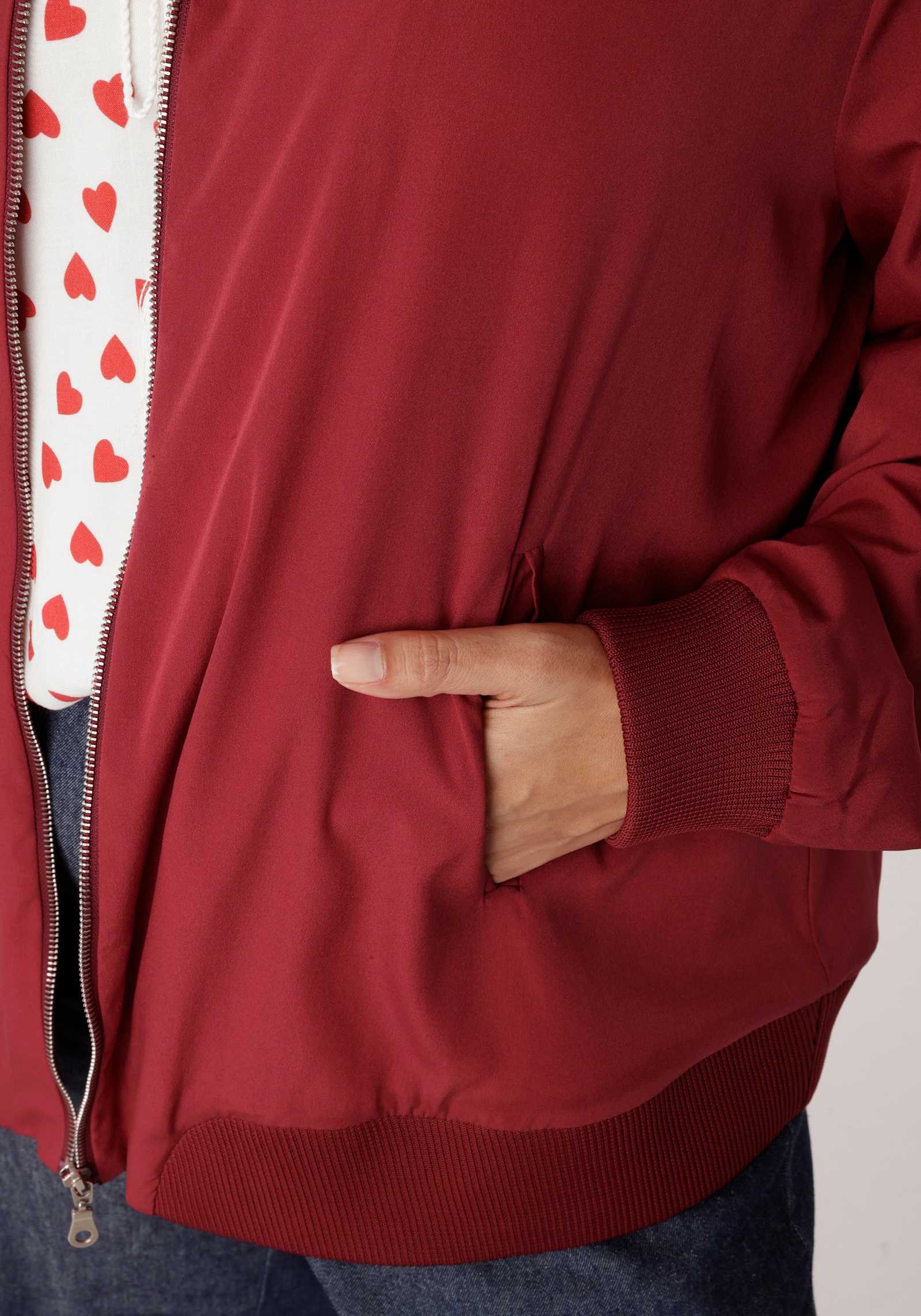 Aniston PLUS Blouson - dunkelrot