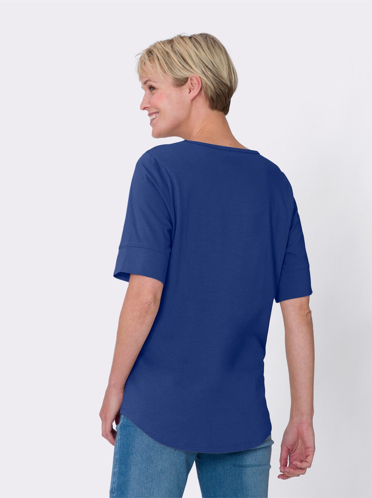 Dlouhé tričko - královská modrá