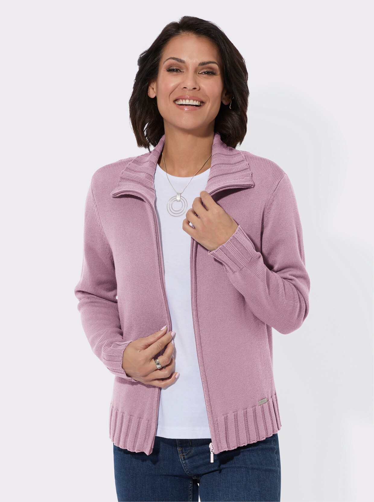 Strickjacke - rosé