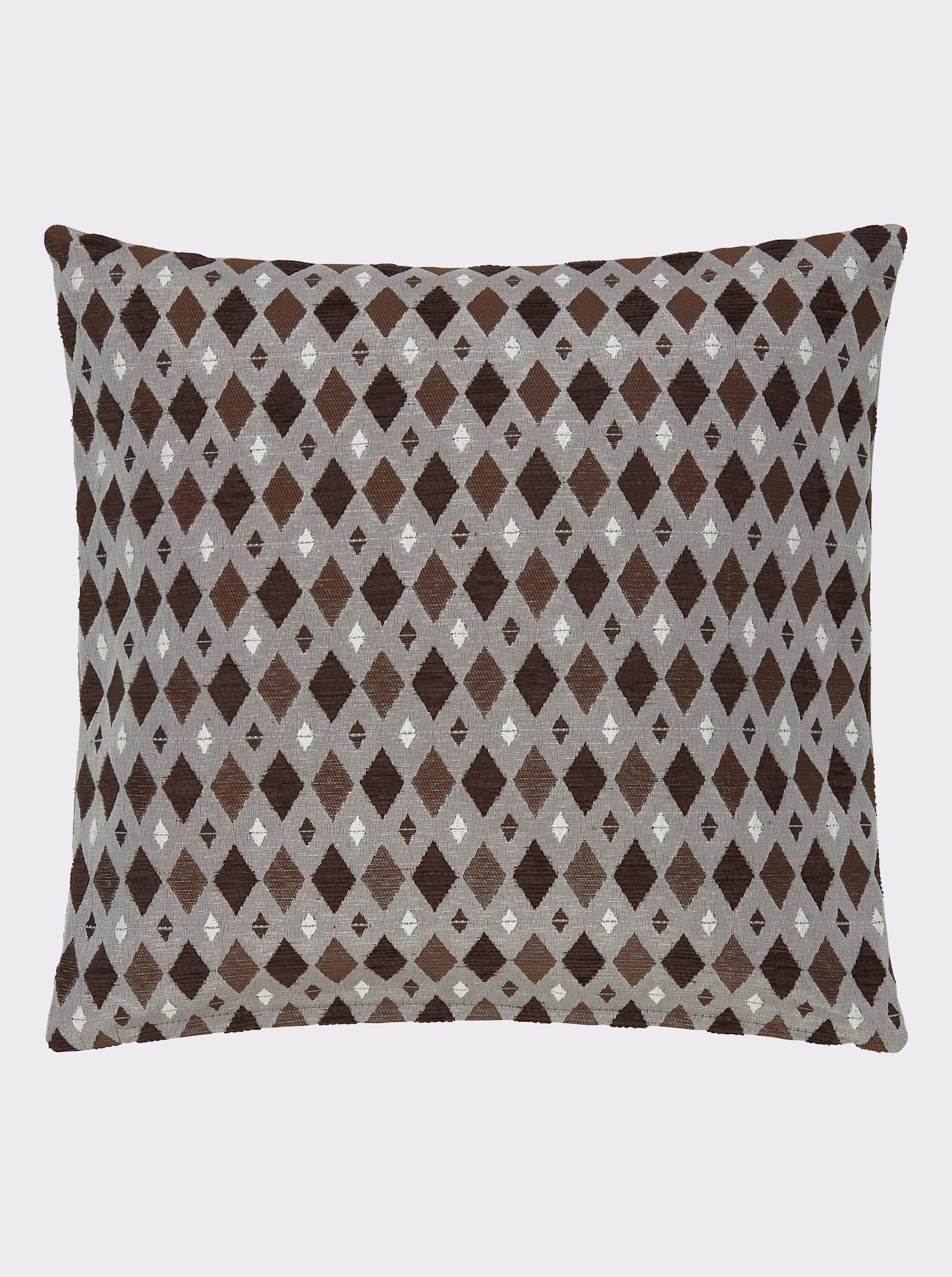 Kissenhülle - schoko-braun-gemustert