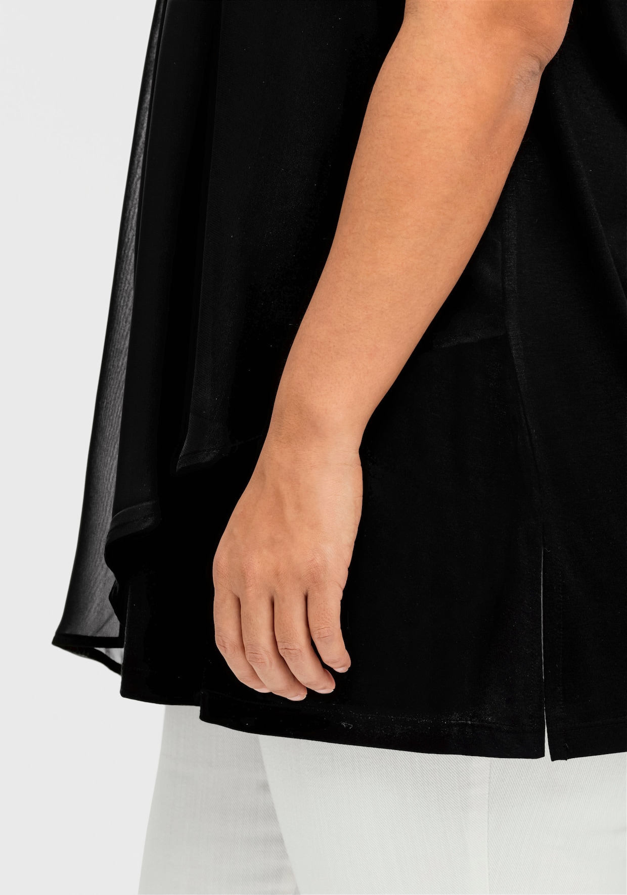 sheego 2-in-1-top - zwart