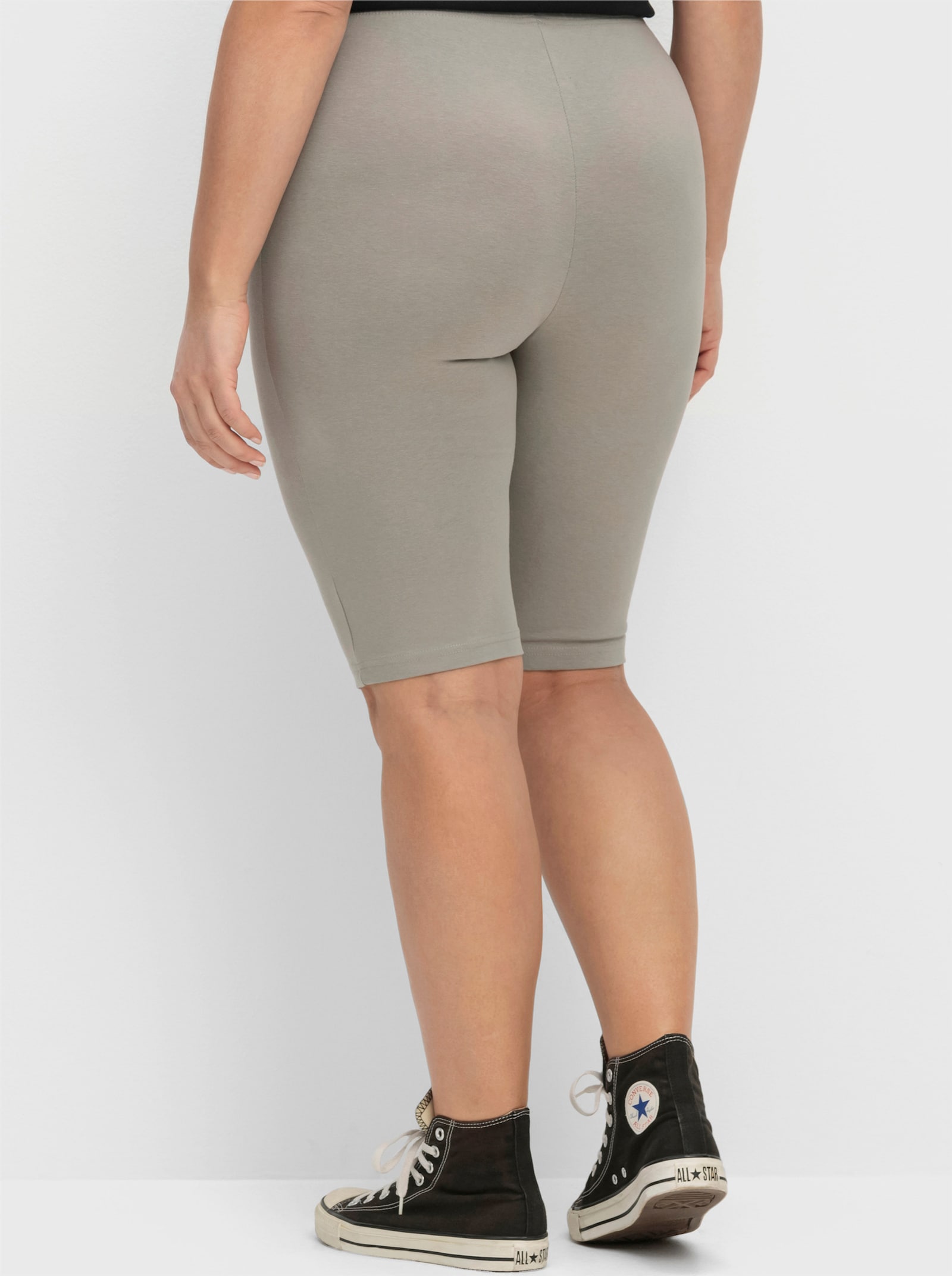 sheego Radlerhose in knielanger Form - grau