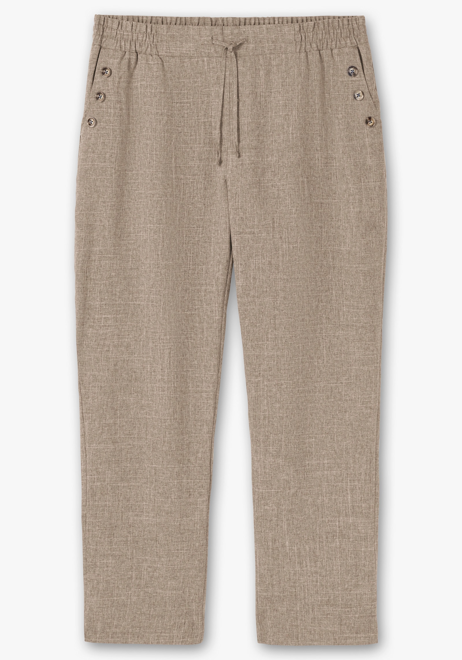 Hose in Leinen-Optik - taupe