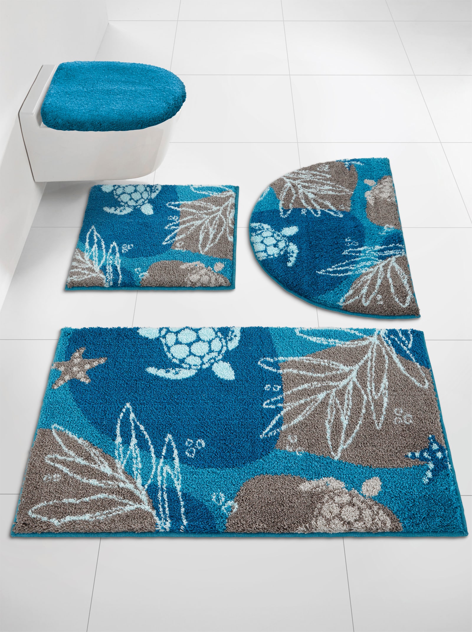 Grund Tapis de bain - bleu pétrole